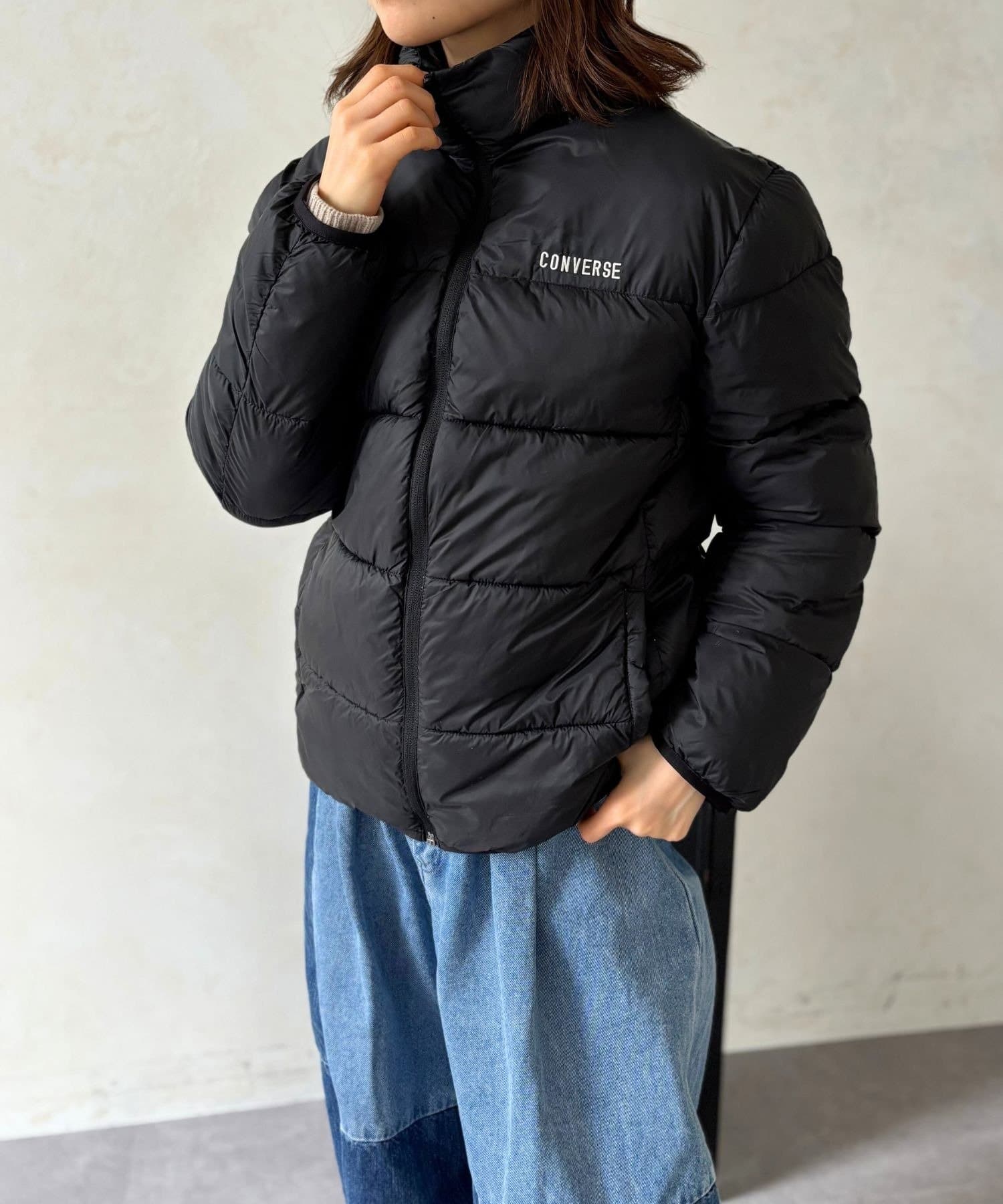 LOCUST(ローカスト) 【CONVERSE】切替ファイバー中綿スタンドジャケット