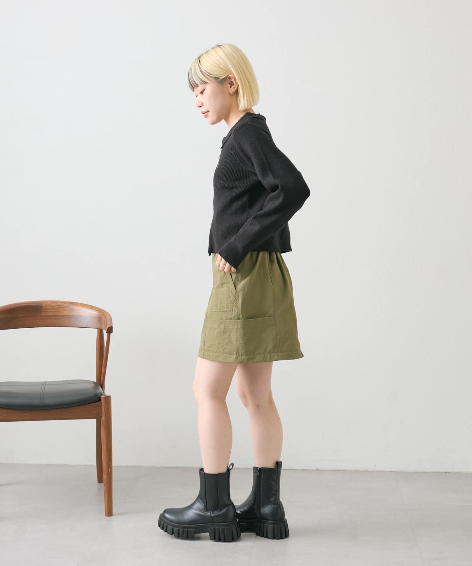 OUTLET(アウトレット) 【w closet】マルチWAYカーゴスカート
