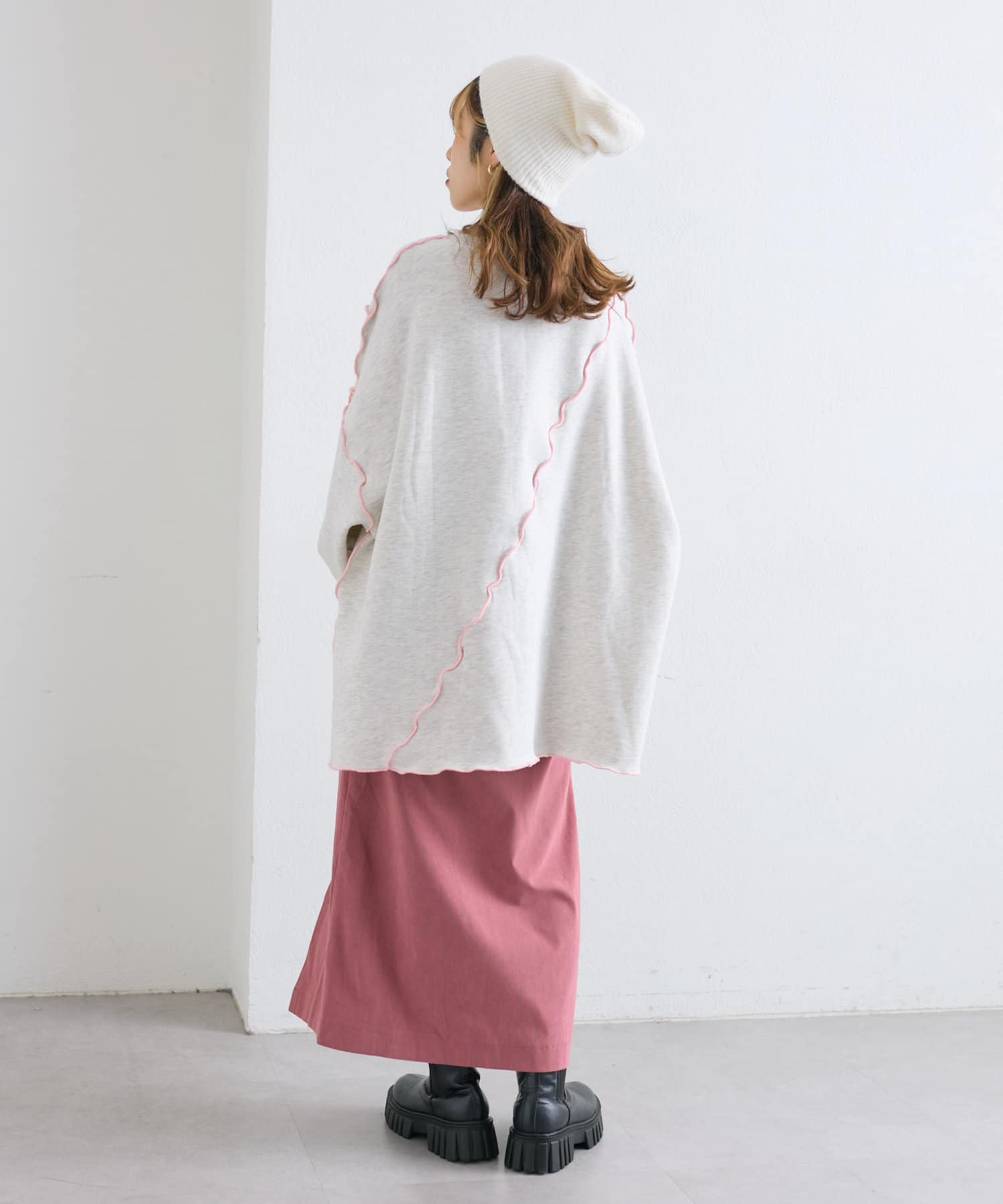OUTLET(アウトレット) 【w closet】スリットロングスカート