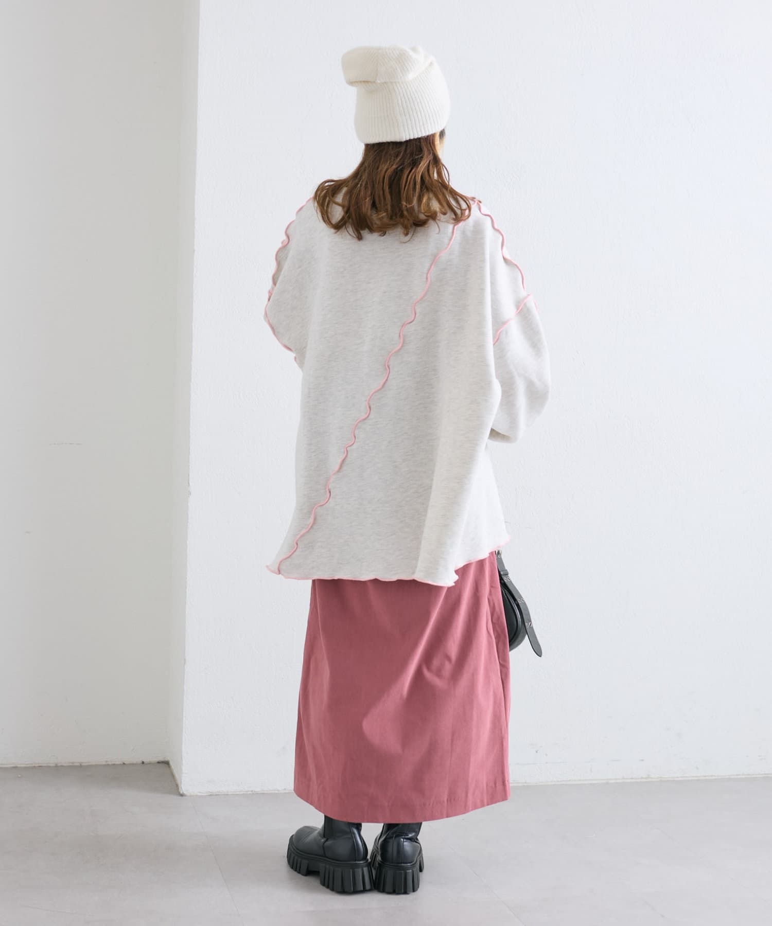 OUTLET(アウトレット) 【w closet】スリットロングスカート