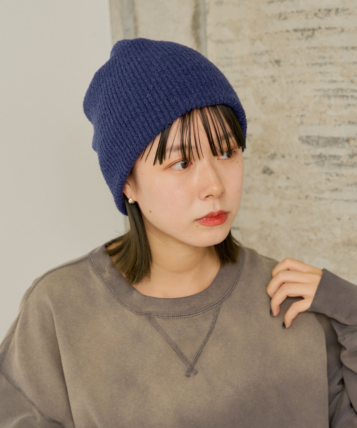 OUTLET(アウトレット) 【Kastane】ブークレニットショートビーニー