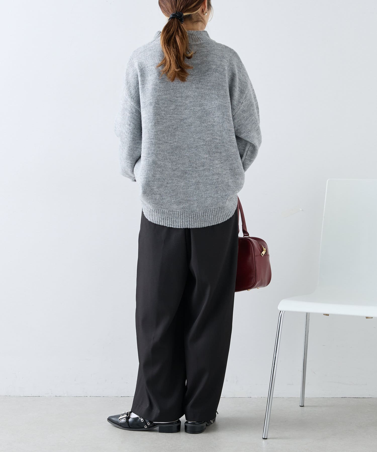 OUTLET(アウトレット) 【w closet】スラックスワイドパンツ