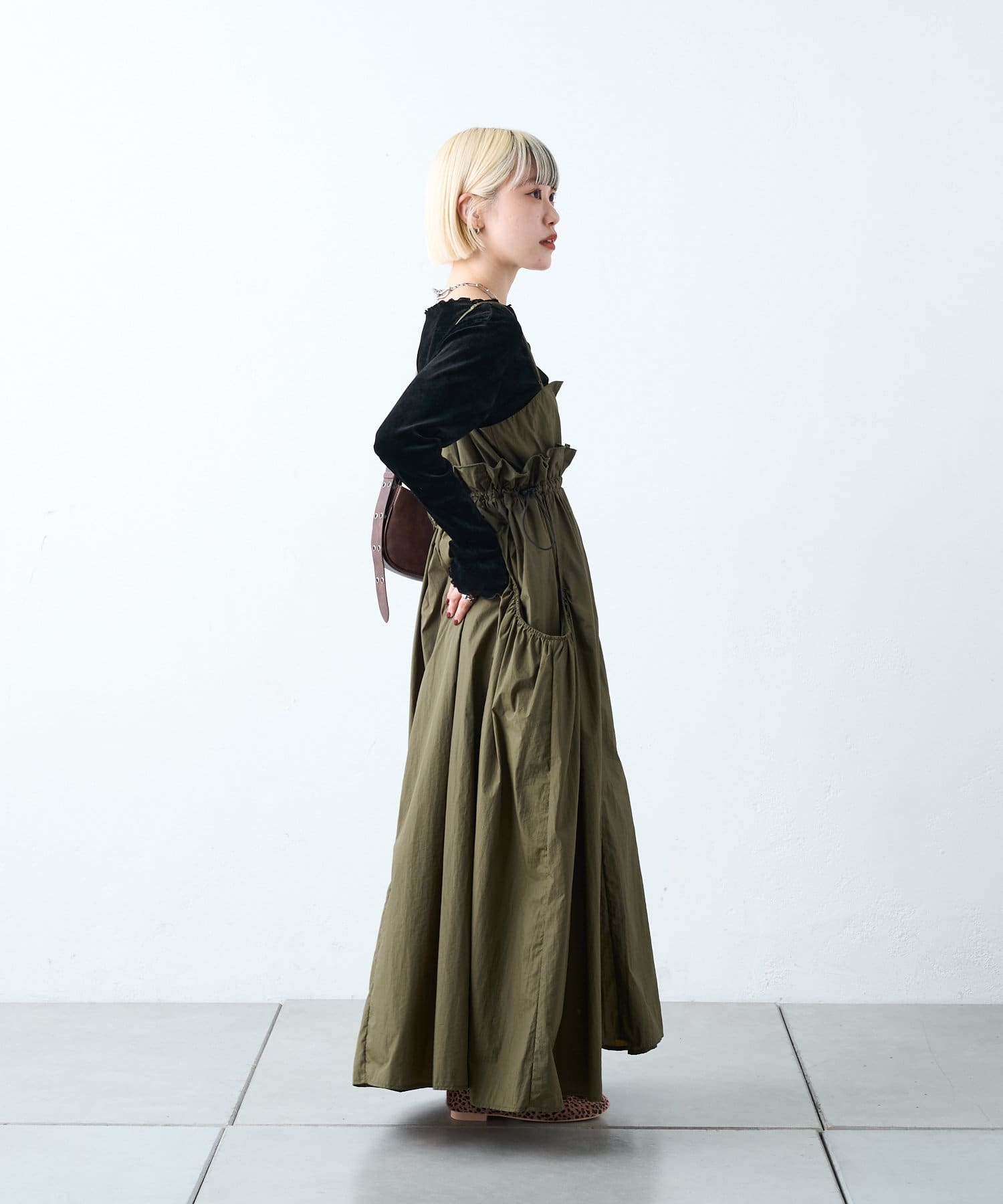 OUTLET(アウトレット) 【w closet】ベロアシアーカットソー