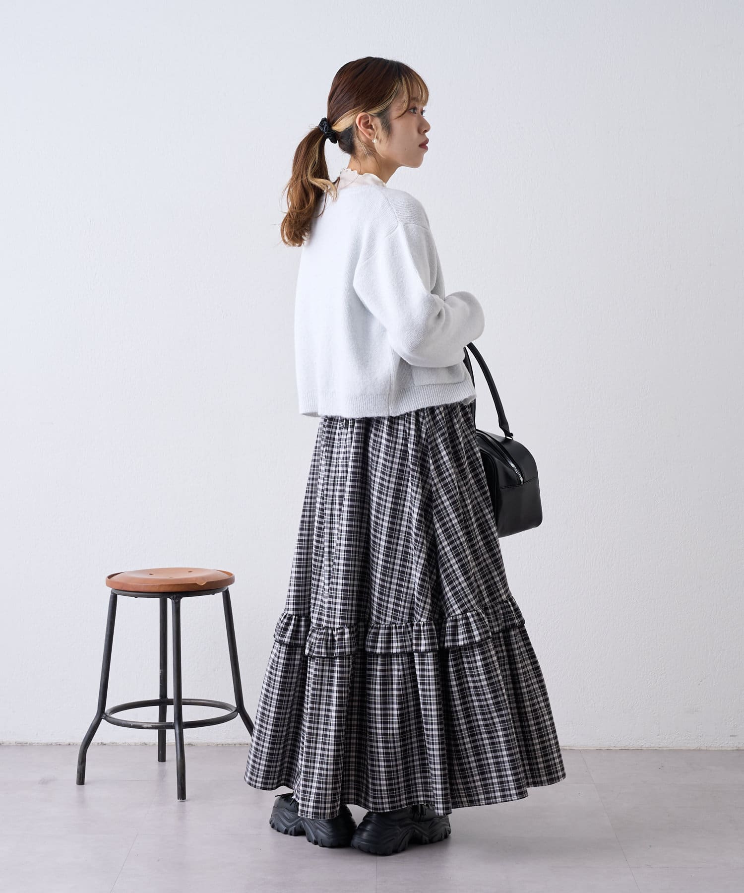 OUTLET(アウトレット) 【w closet】Wジップラメニットカーディガン