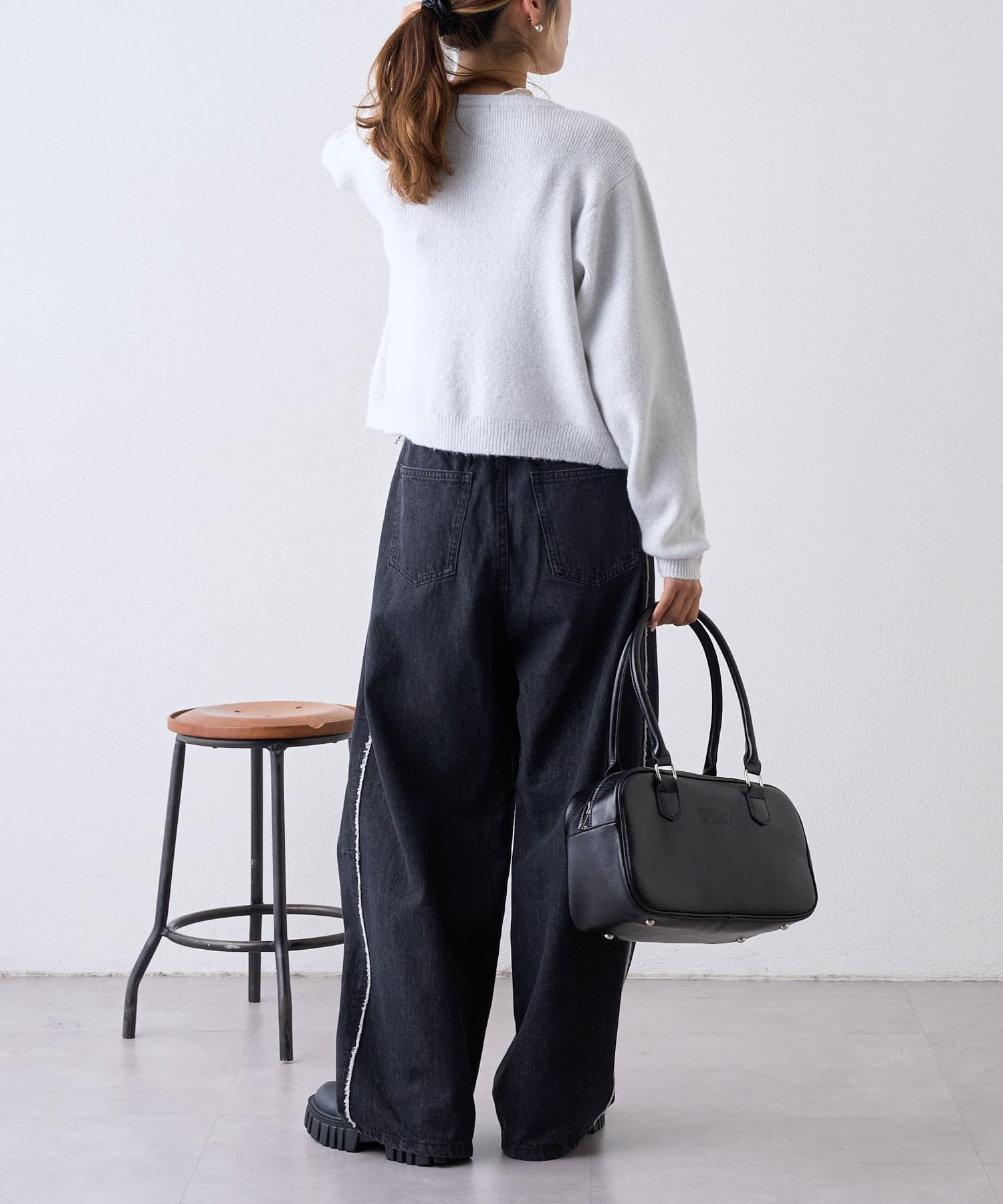 OUTLET(アウトレット) 【w closet】Wジップラメニットカーディガン