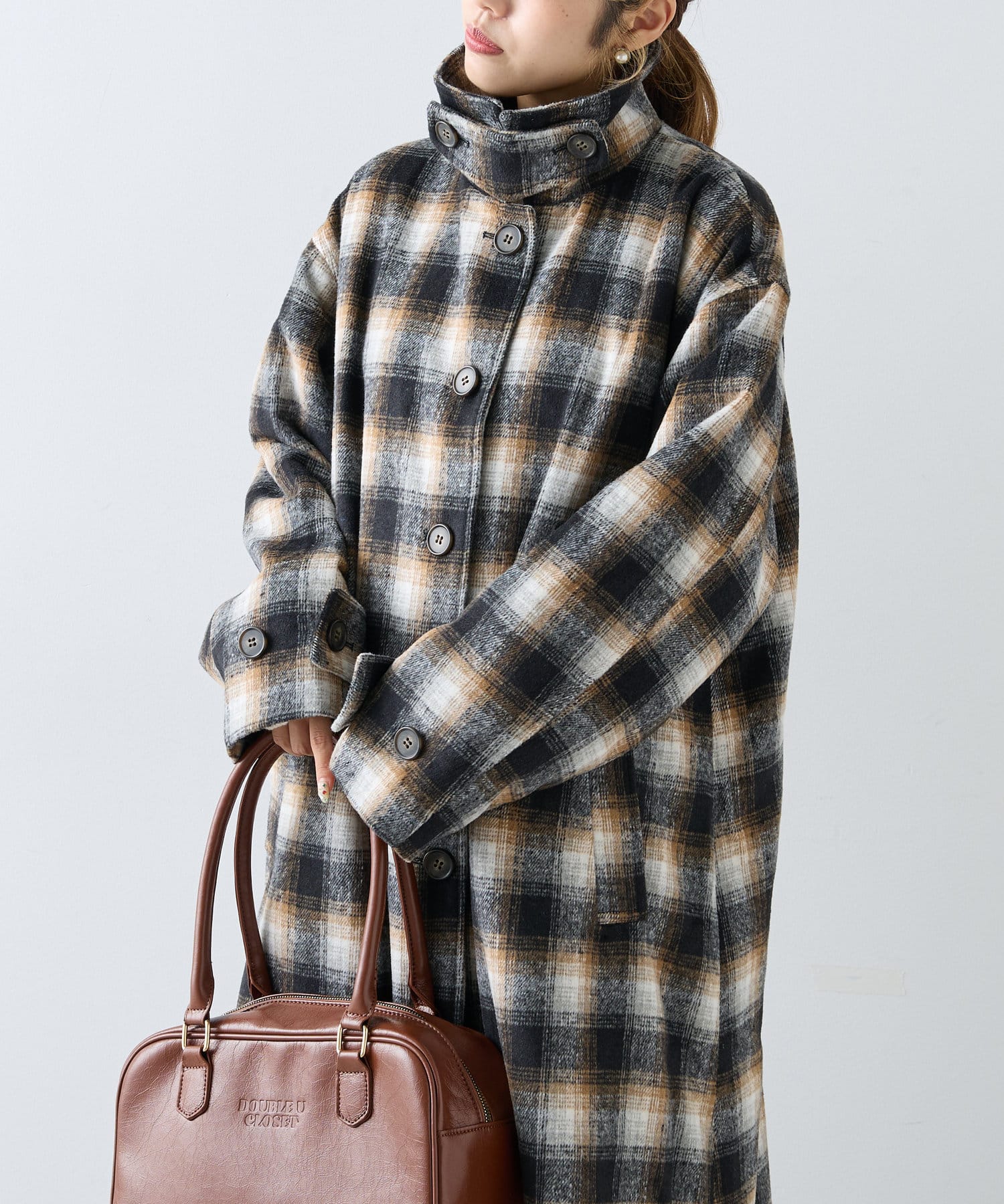 OUTLET(アウトレット) 【w closet】エコウールロングコート