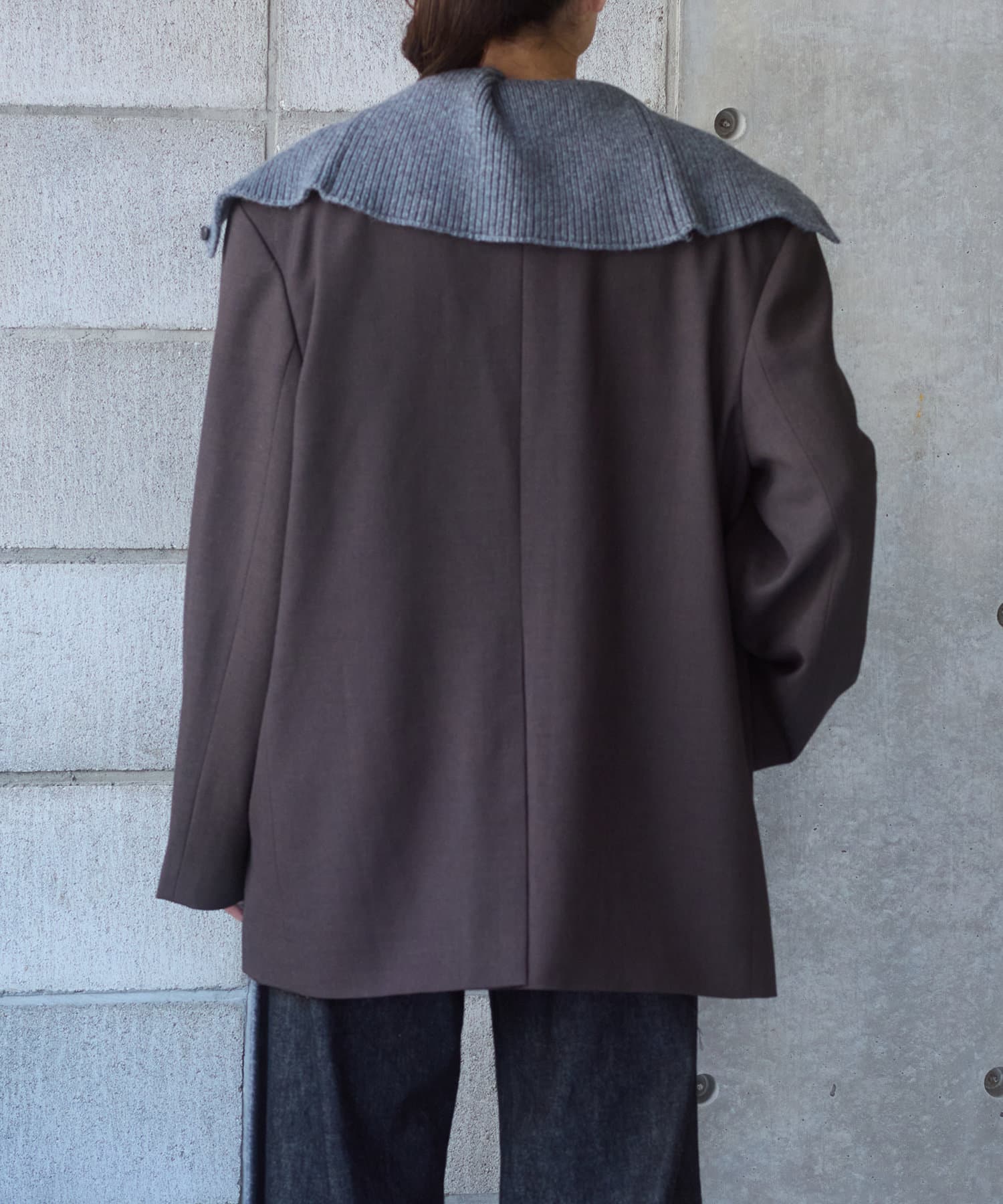 OUTLET(アウトレット) 【Pasterip】Lambs wool stole vest