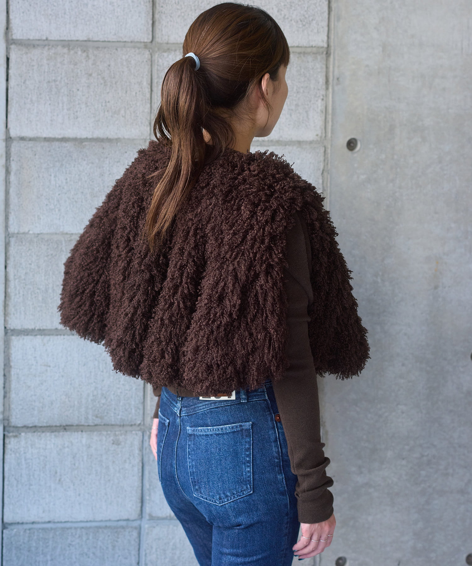 Pasterip】Curly fur cape vest | OUTLET(アウトレット