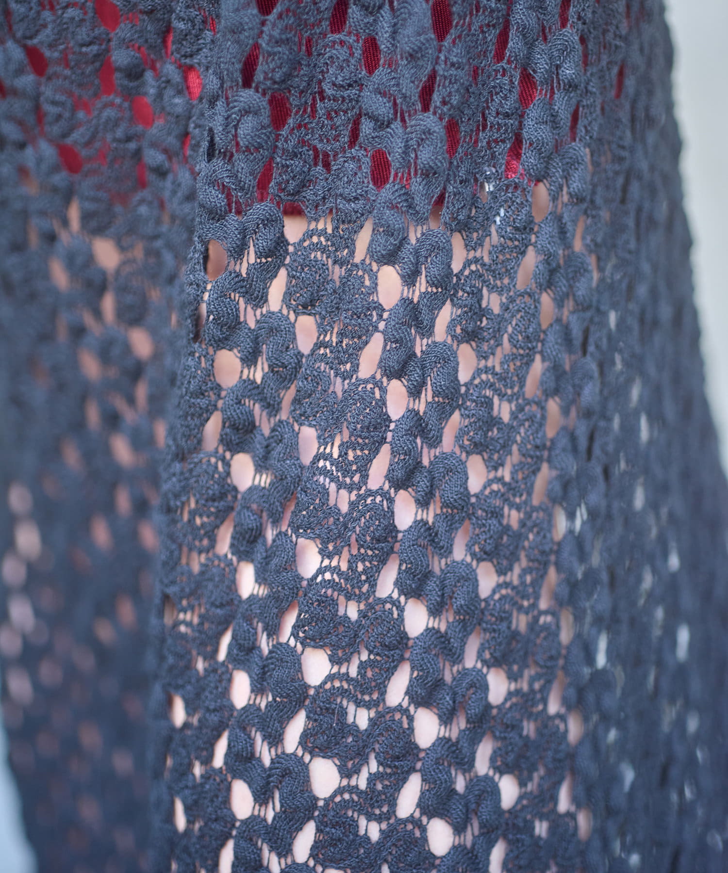 OUTLET(アウトレット) 【Pasterip】Crochet lace slit skirt