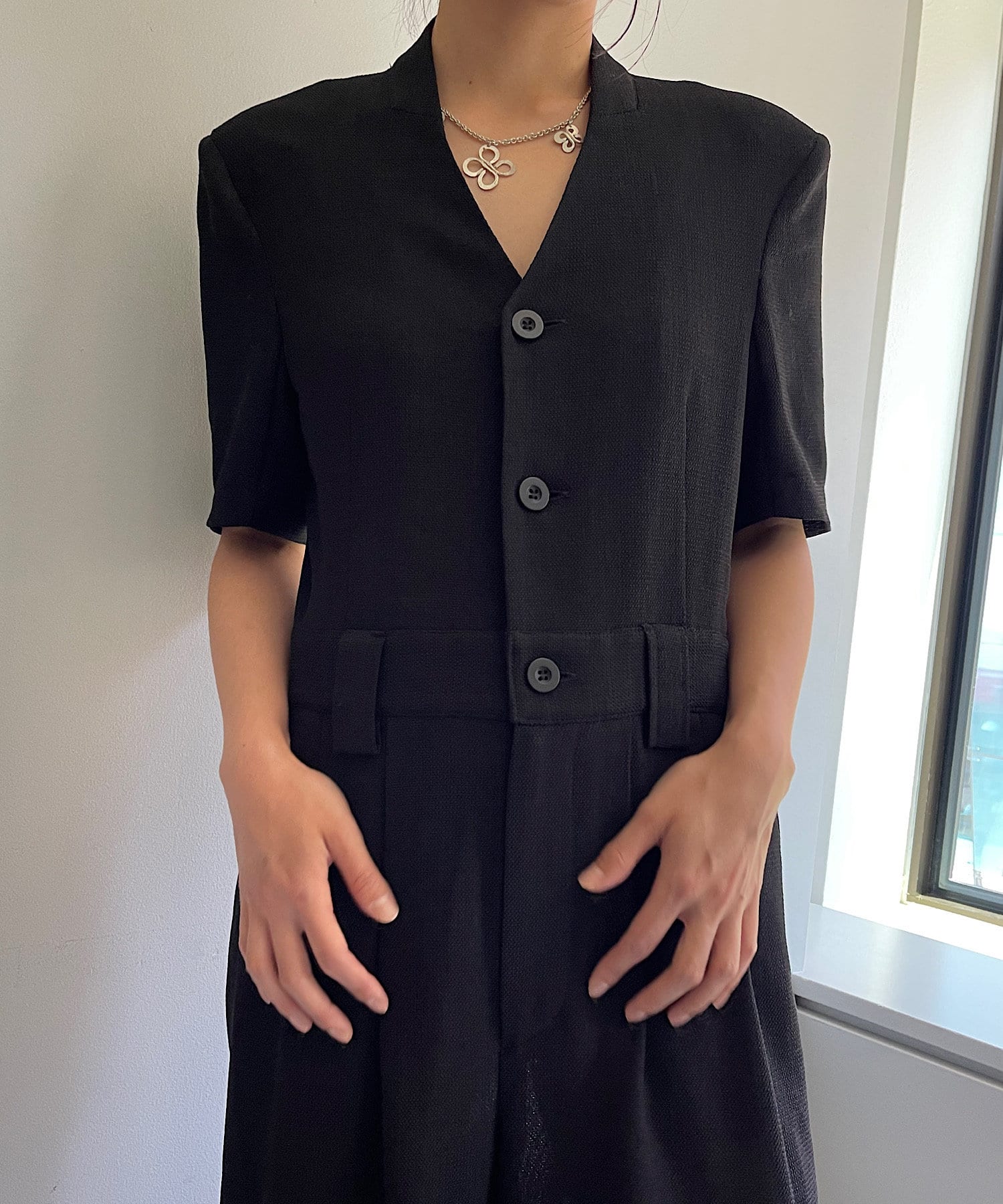 OUTLET(アウトレット) 【Pasterip】KARAMI short sleeve jump suit