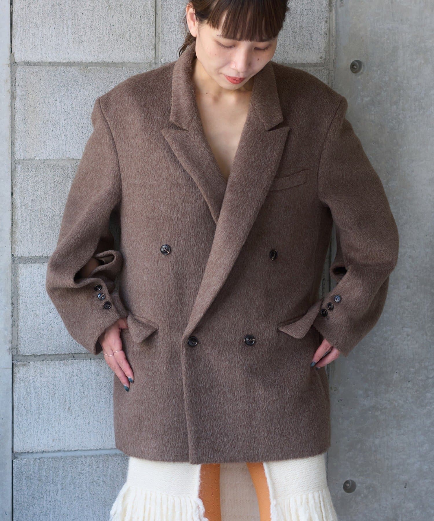 OUTLET(アウトレット) 【Pasterip】Shaggy dad jacket