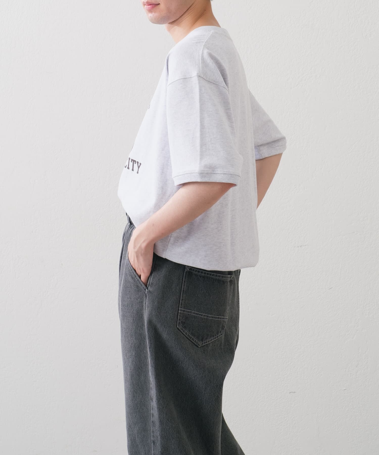 OUTLET(アウトレット) 【Kastane】ピグメントダイプリントTシャツ