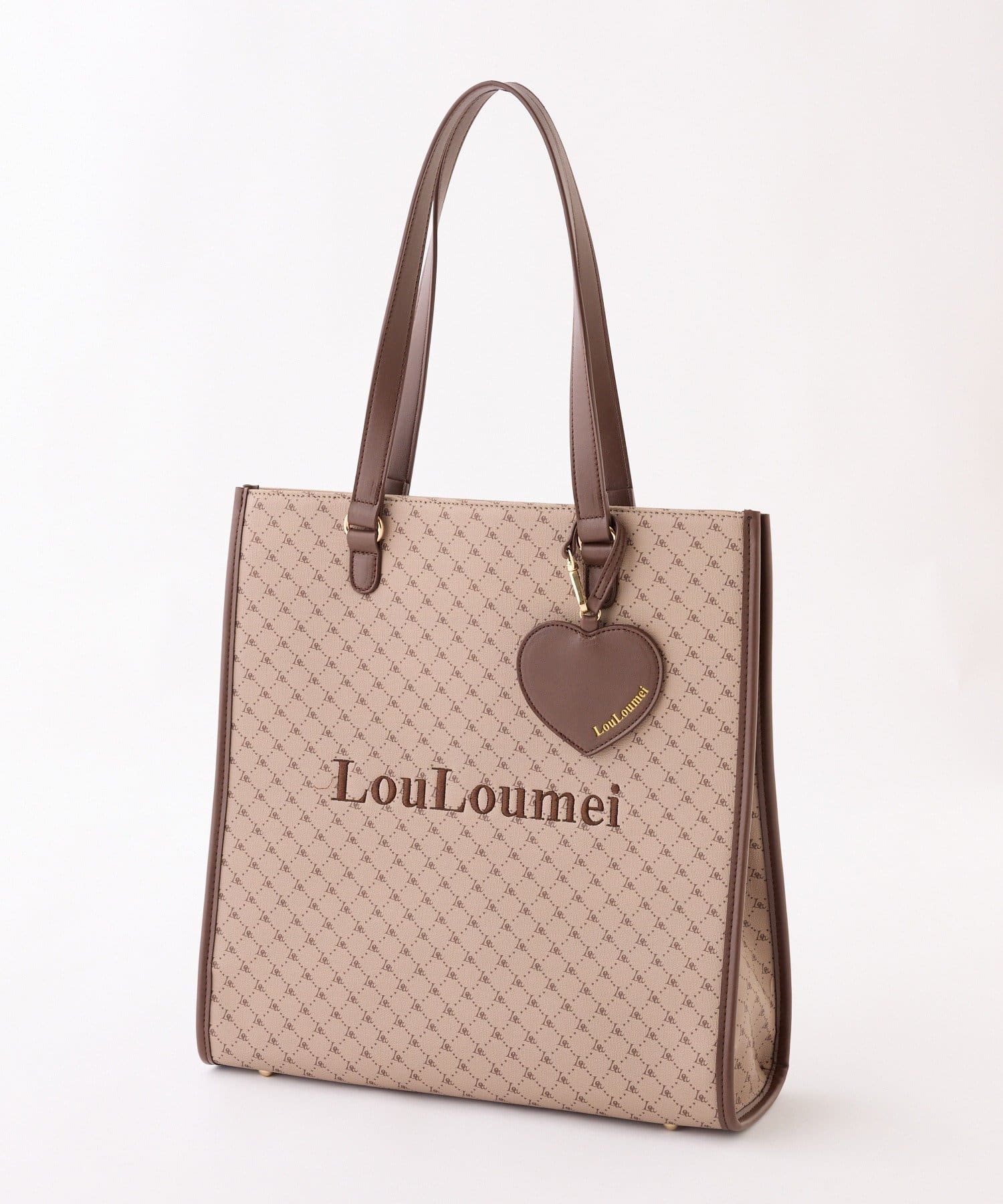【LouLoumei】ハートチャーム付きトートバッグ 新色発売【LouLoumei】3色展開／ハートチャーム付きトートバッグ