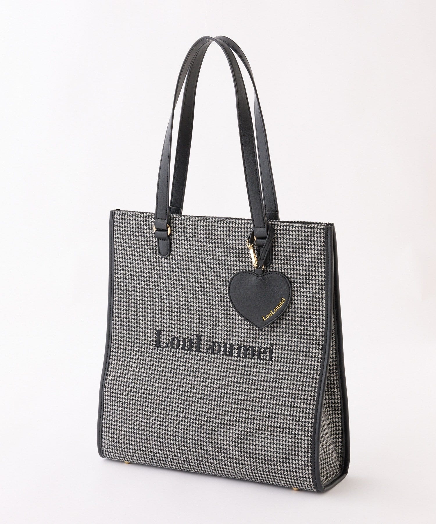 【LouLoumei】ハートチャーム付きトートバッグ セール】【LouLoumei】ハートチャーム付きトートバッグ（トート