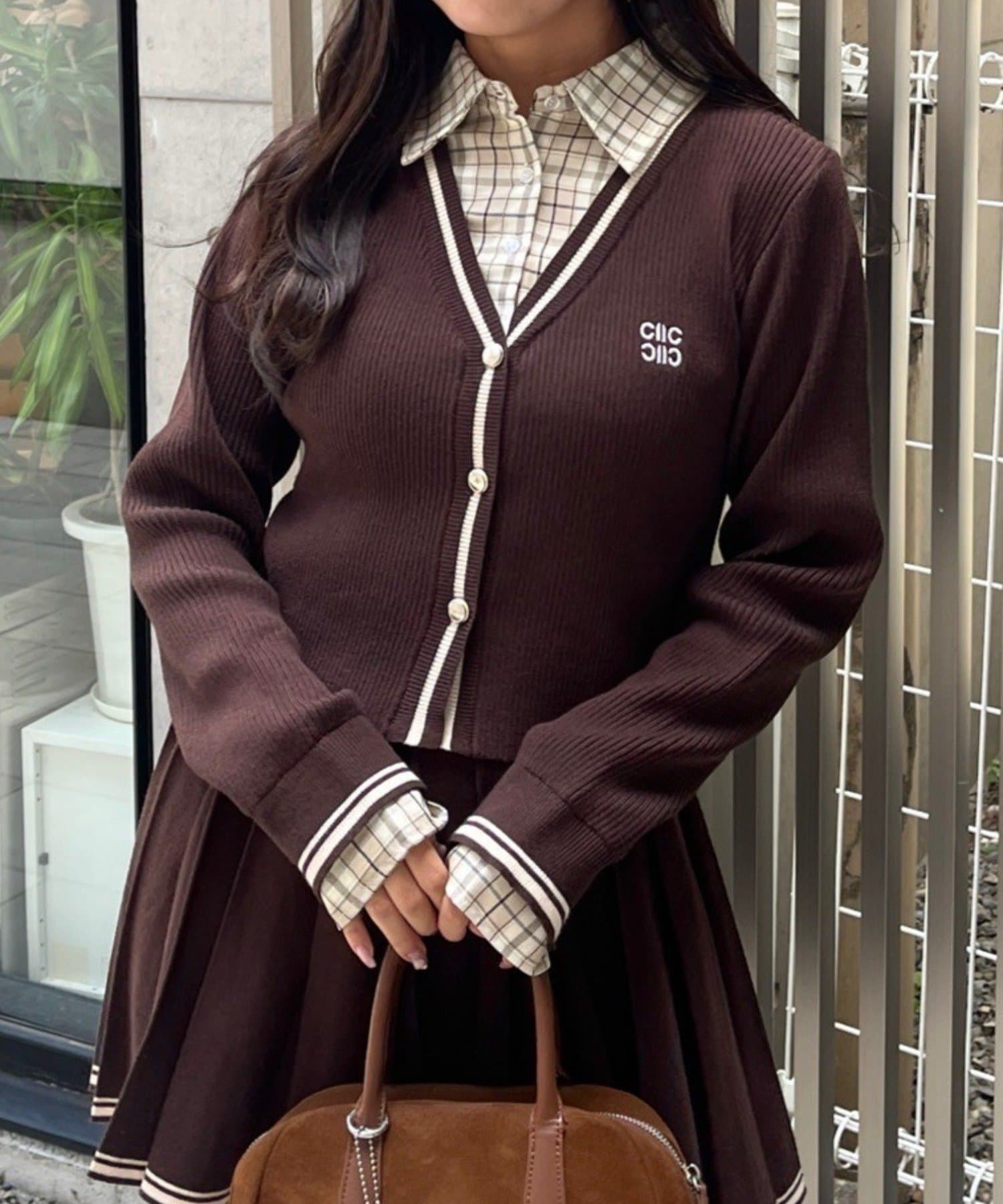 NICE CLAUP / OLIVE des OLIVE OUTLET(ナイスクラップ  / オリーブ デ オリーブ アウトレット) 【RMAF】シャツ&カーデドッキングプルオーバー