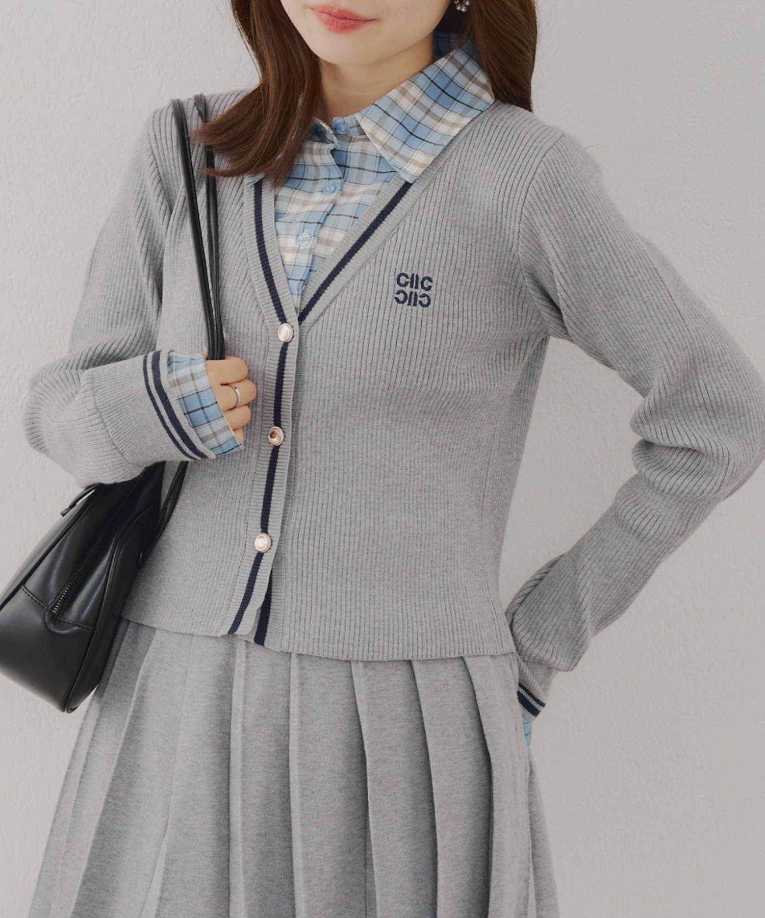 NICE CLAUP / OLIVE des OLIVE OUTLET(ナイスクラップ  / オリーブ デ オリーブ アウトレット) 【RMAF】シャツ&カーデドッキングプルオーバー