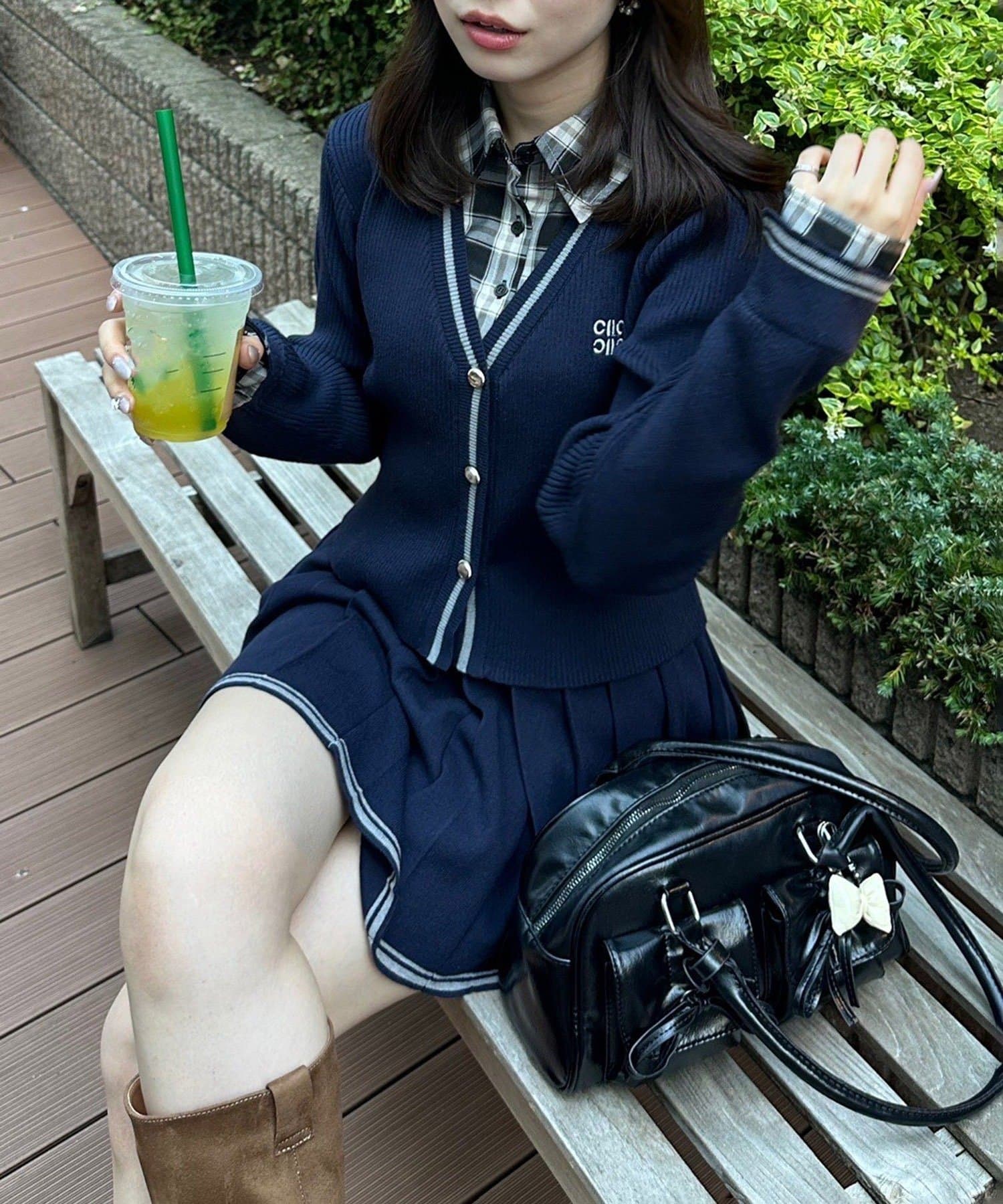 NICE CLAUP / OLIVE des OLIVE OUTLET(ナイスクラップ  / オリーブ デ オリーブ アウトレット) 【RMAF】シャツ&カーデドッキングプルオーバー