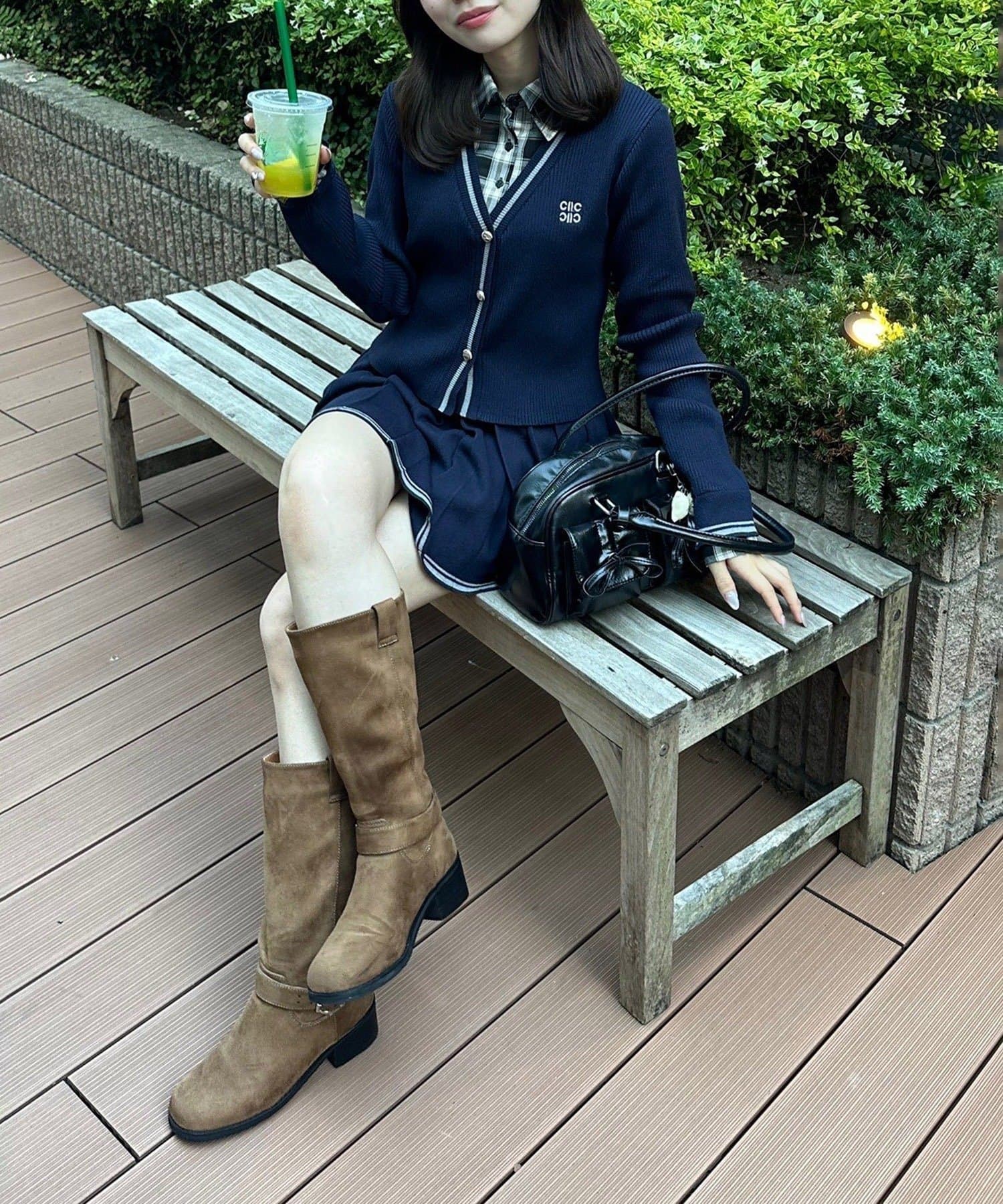 NICE CLAUP / OLIVE des OLIVE OUTLET(ナイスクラップ  / オリーブ デ オリーブ アウトレット) 【RMAF】シャツ&カーデドッキングプルオーバー