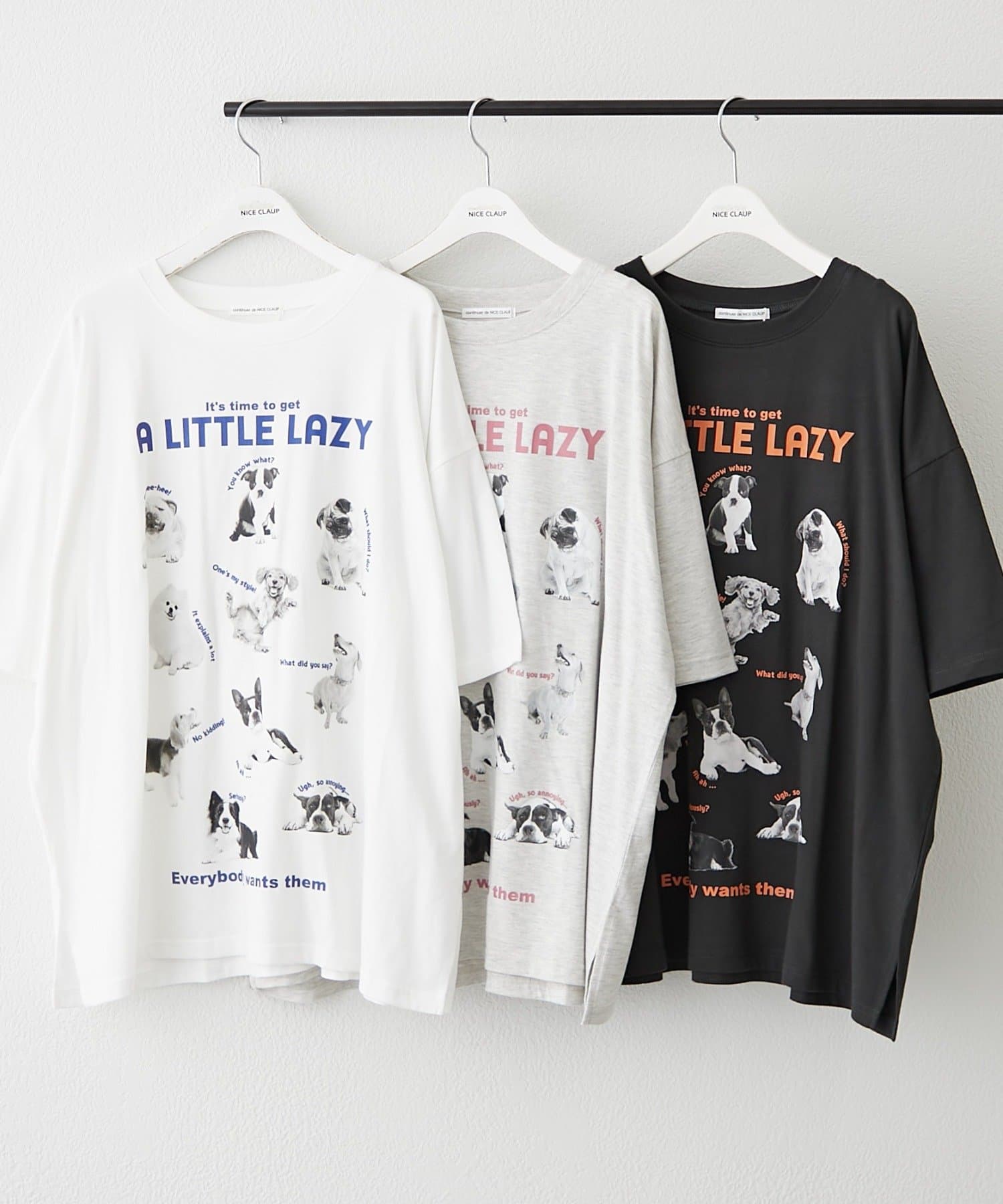 NICE CLAUP / OLIVE des OLIVE OUTLET(ナイスクラップ  / オリーブ デ オリーブ アウトレット) 【RMAF】犬いっぱいT
