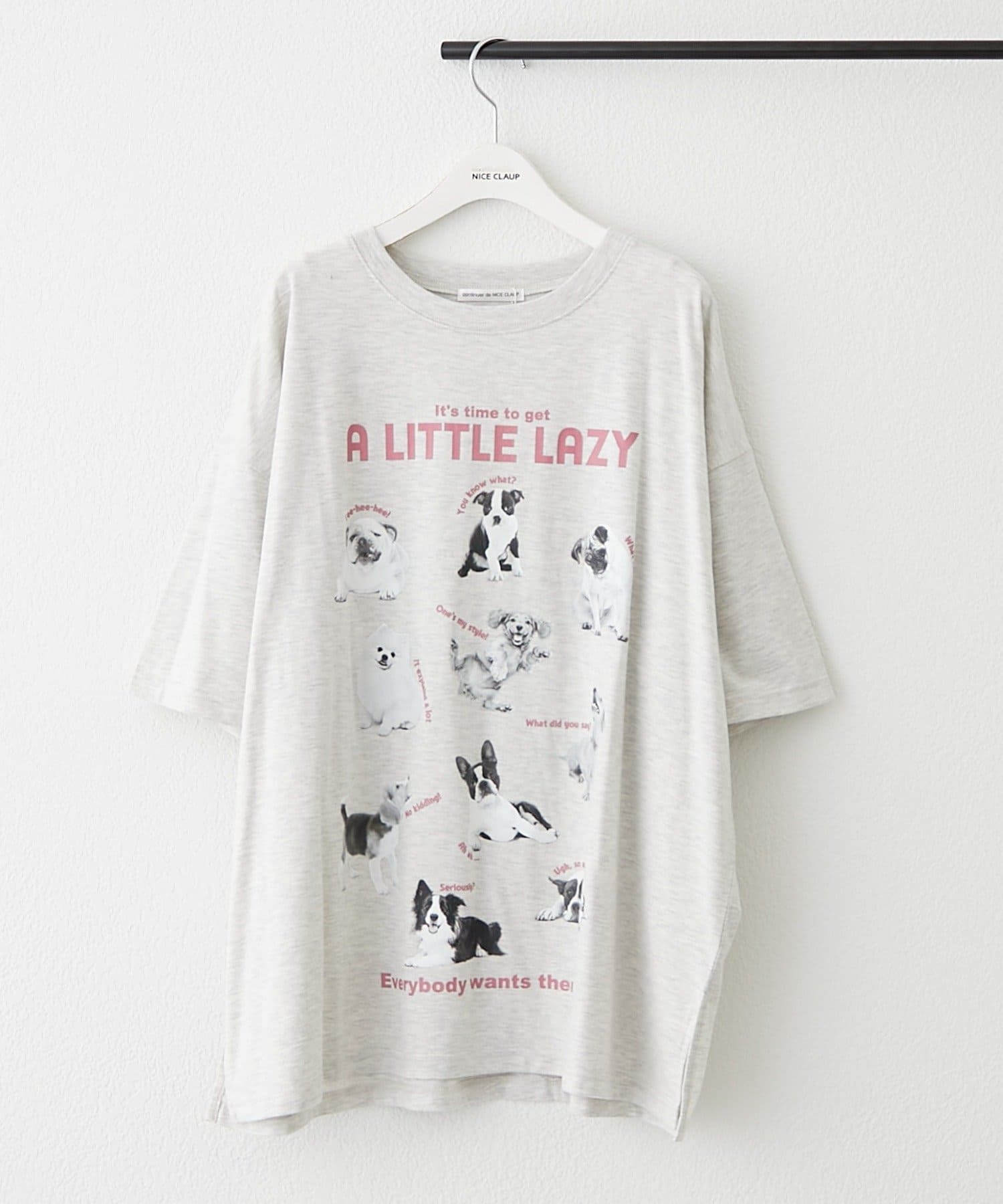 NICE CLAUP / OLIVE des OLIVE OUTLET(ナイスクラップ  / オリーブ デ オリーブ アウトレット) 【RMAF】犬いっぱいT