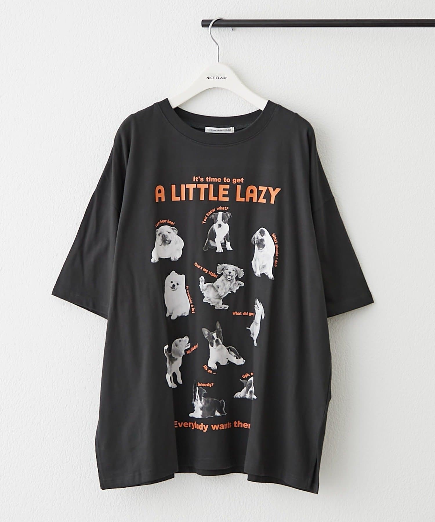 NICE CLAUP / OLIVE des OLIVE OUTLET(ナイスクラップ  / オリーブ デ オリーブ アウトレット) 【RMAF】犬いっぱいT