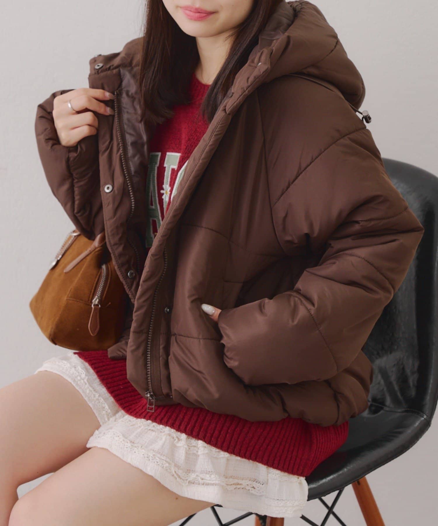 NICE CLAUP / OLIVE des OLIVE OUTLET(ナイスクラップ  / オリーブ デ オリーブ アウトレット) 【RMAF】中綿ショートブルゾン