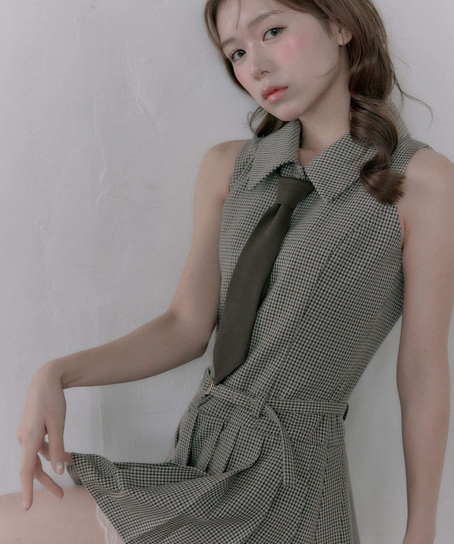 ノースリーブネクタイワンピース | OLIVE des OLIVE(オリーブ デ