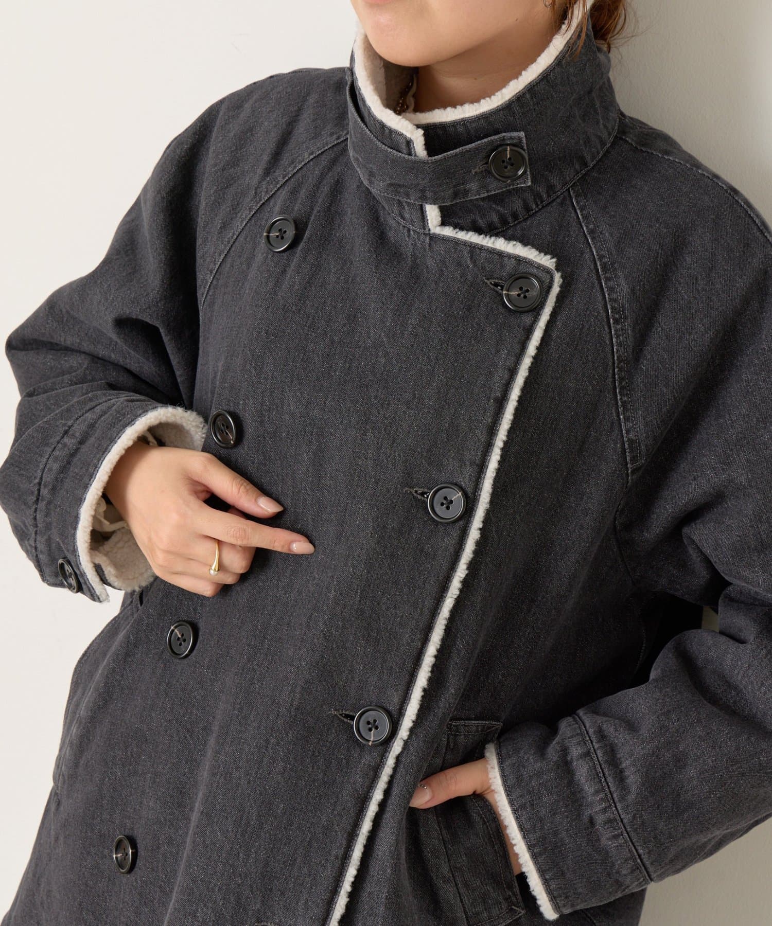 Jena　espace merveilleux(ジェナ　エスパスメルヴェイユ) デニムボアコート