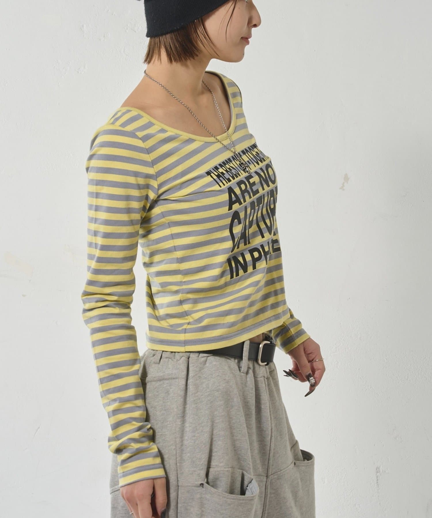 WHO’S WHO gallery(フーズフーギャラリー) 【WEB限定】メッセージトップス