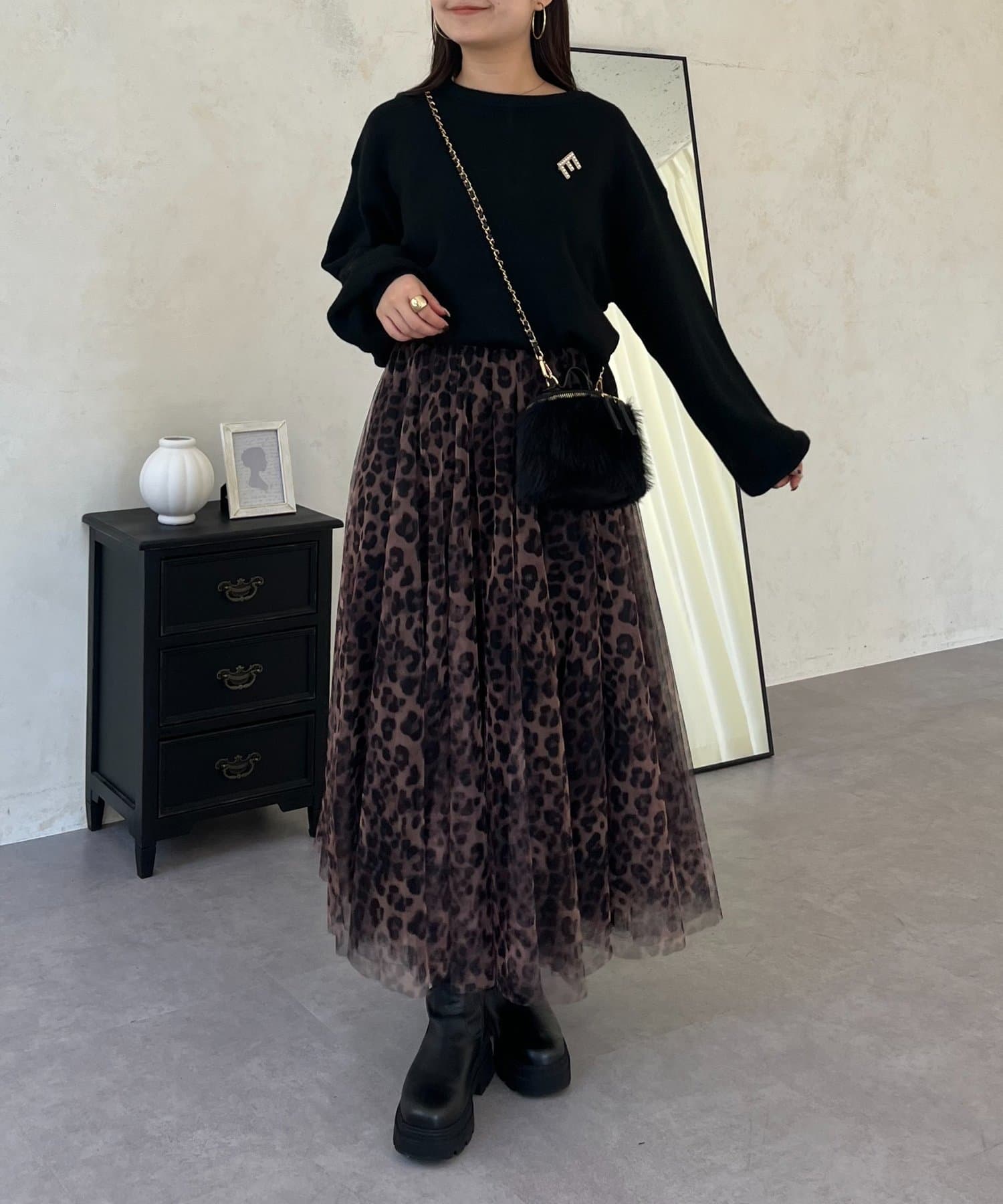 prose verse(プロズヴェール) バックジップスウェットライクニット