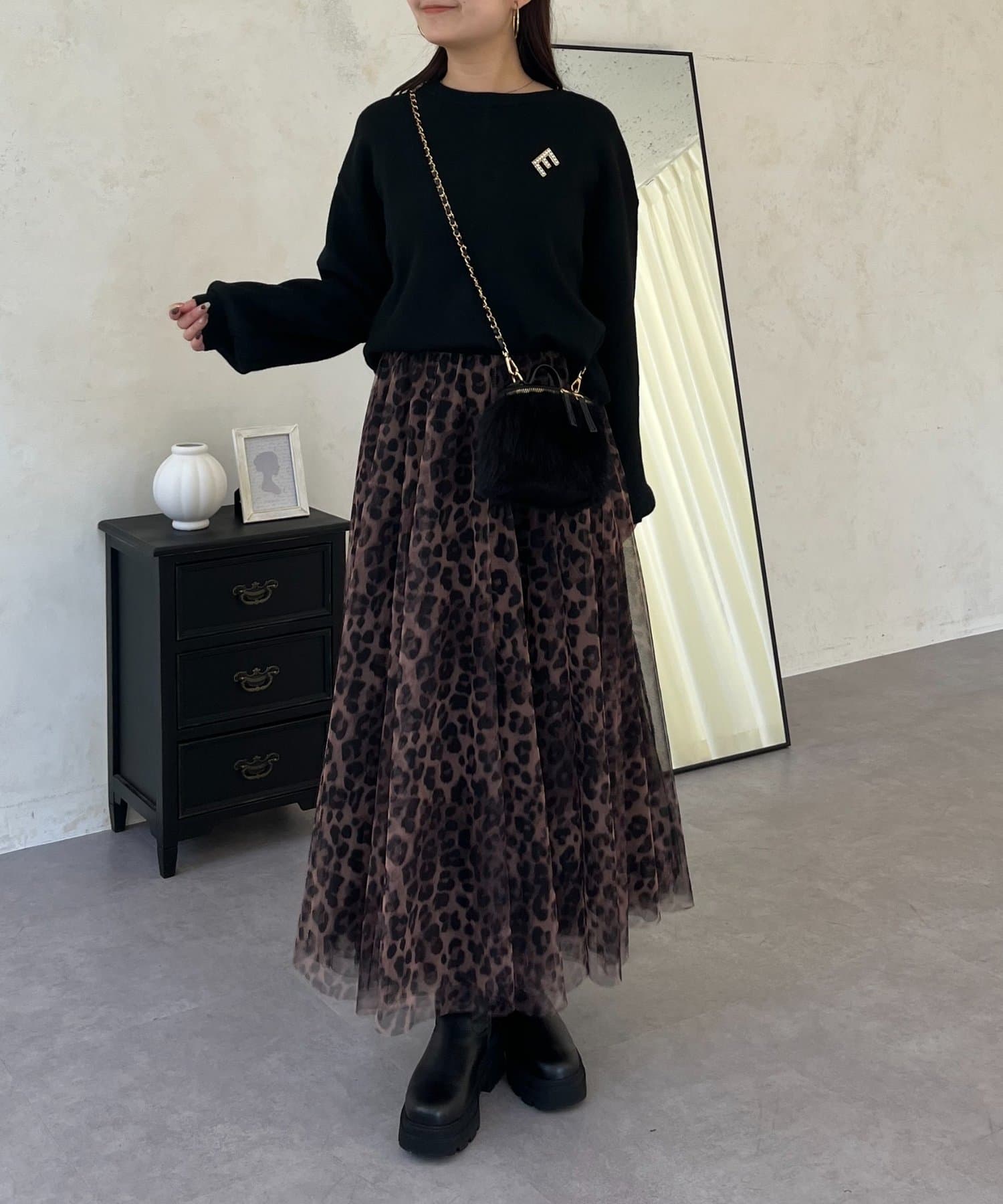 prose verse(プロズヴェール) バックジップスウェットライクニット