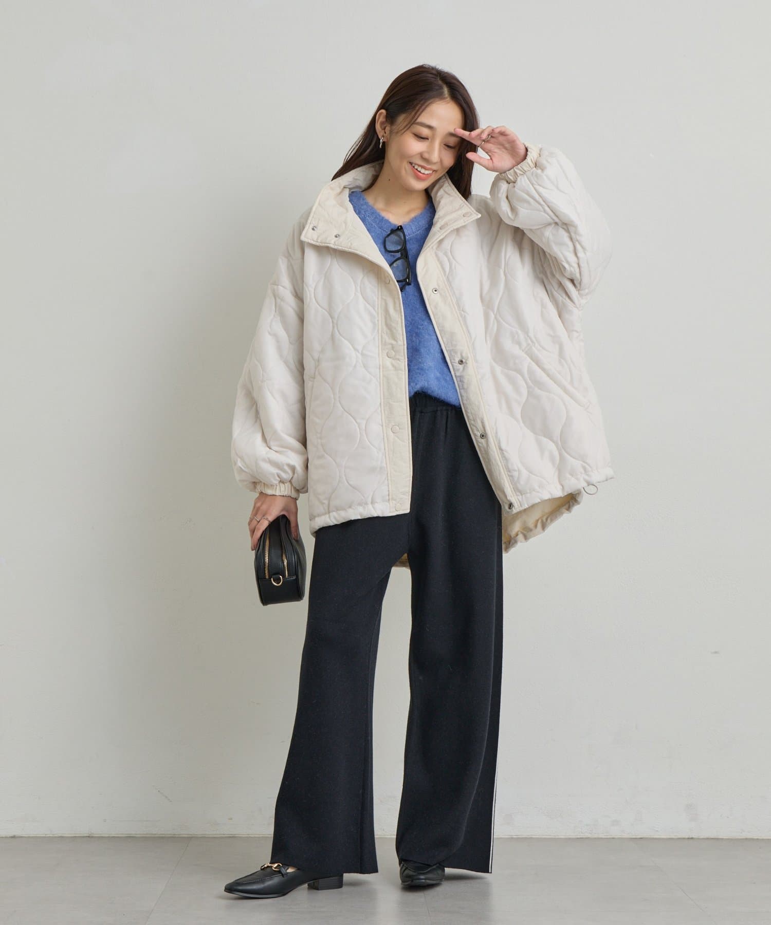 un dix cors(アンディコール) 《上品なムードに◎》ソフトシャギーW起毛プルオーバー