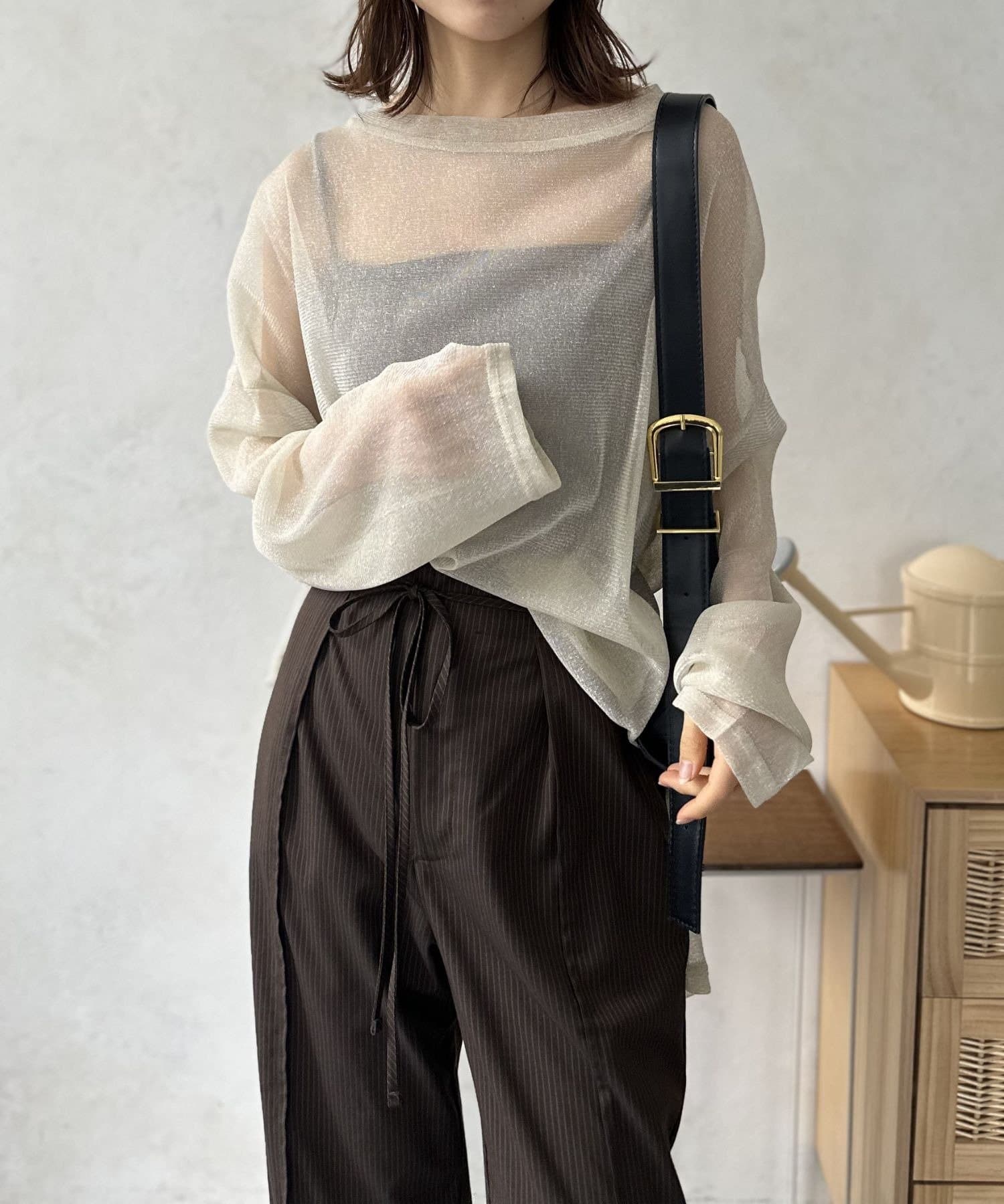 LOCUST(ローカスト) オーバーサイズラメシアーTOPS