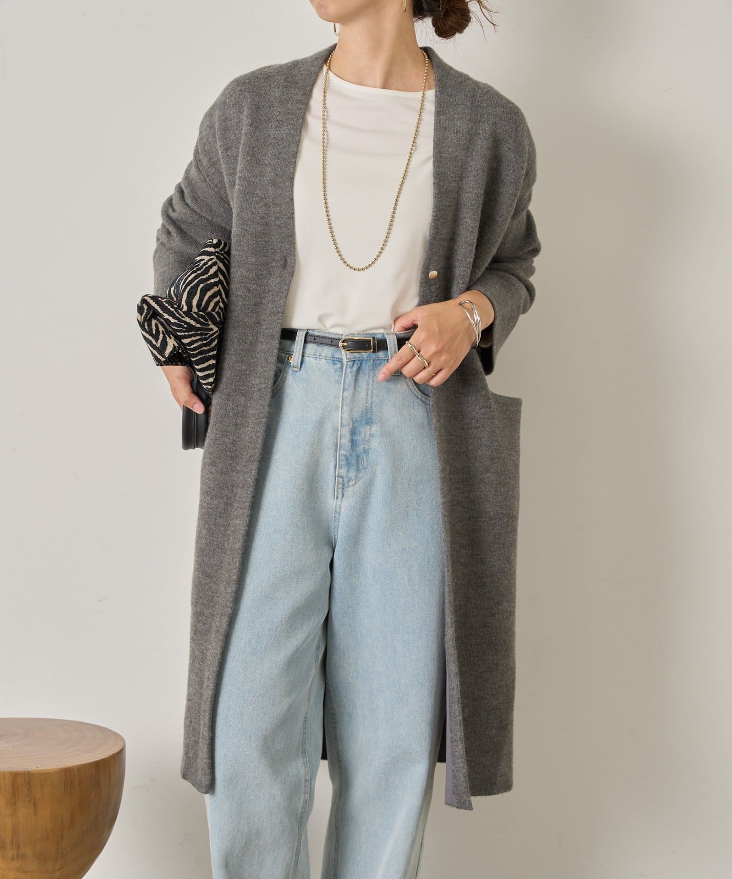 Jena　espace merveilleux(ジェナ　エスパスメルヴェイユ) Wフェイスロングコート