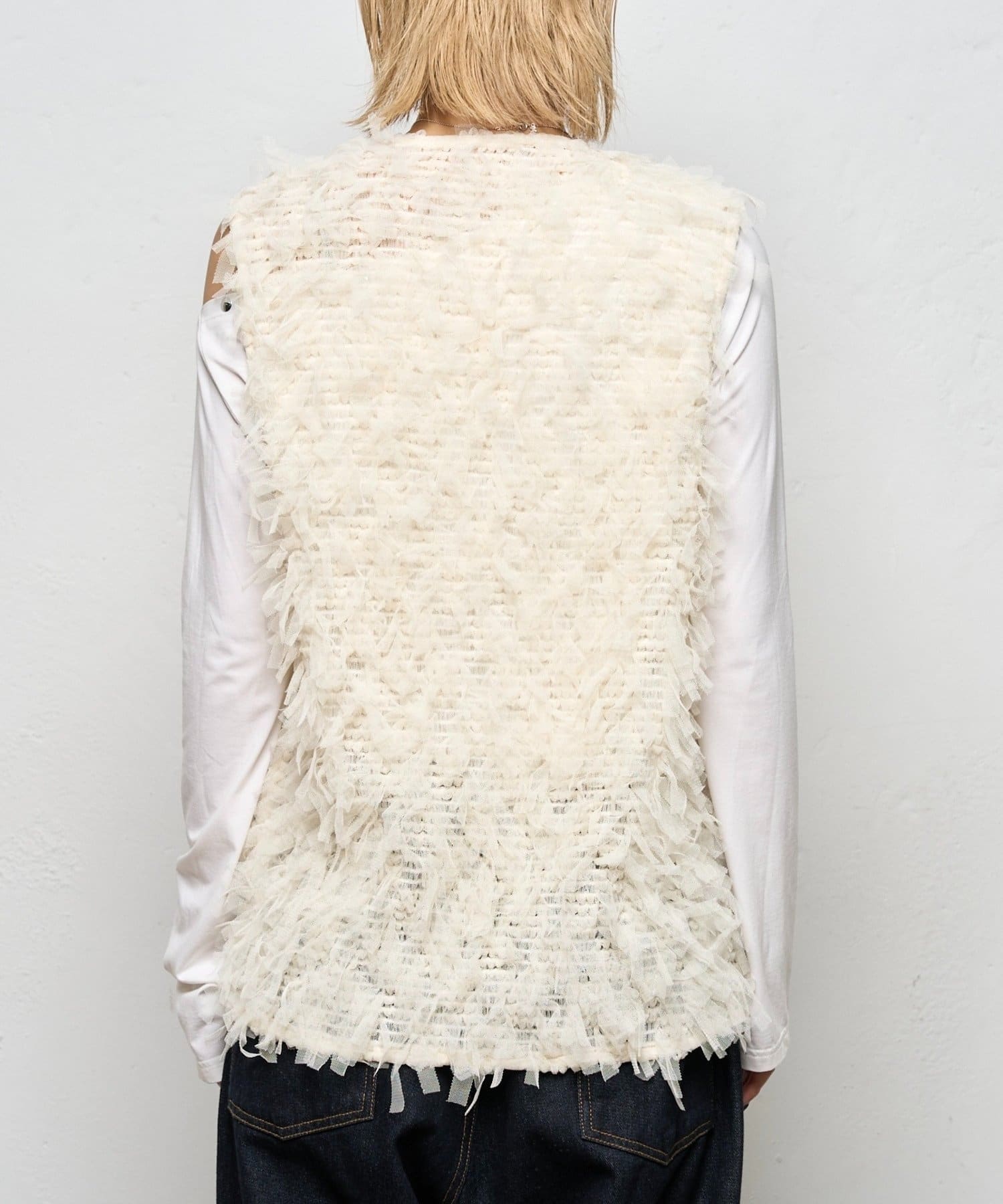 WHO’S WHO gallery(フーズフーギャラリー) チュールフリンジベスト