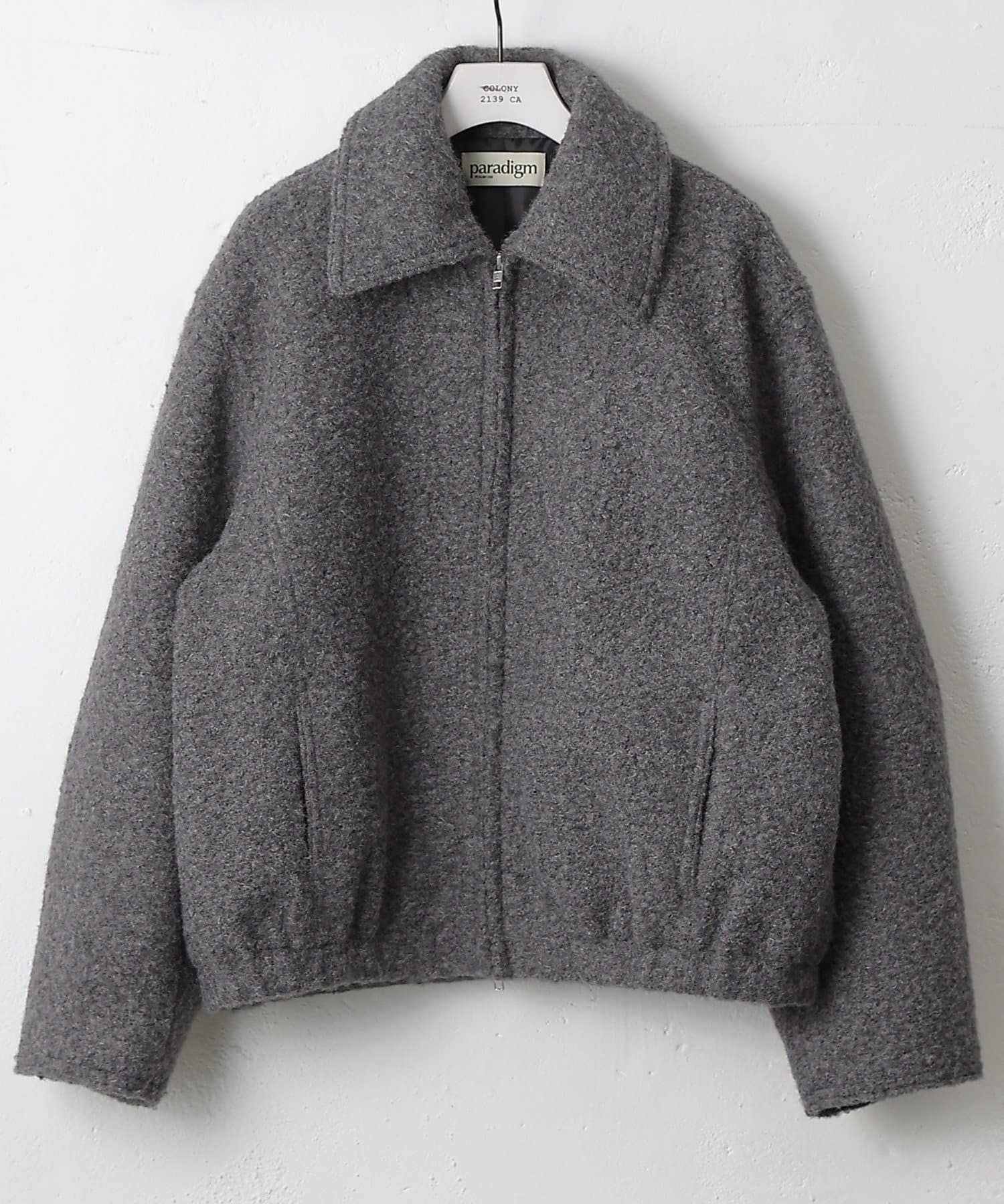 COLONY 2139(コロニー トゥーワンスリーナイン) 【paradigm】ウールライクボア襟付きジップブルゾン