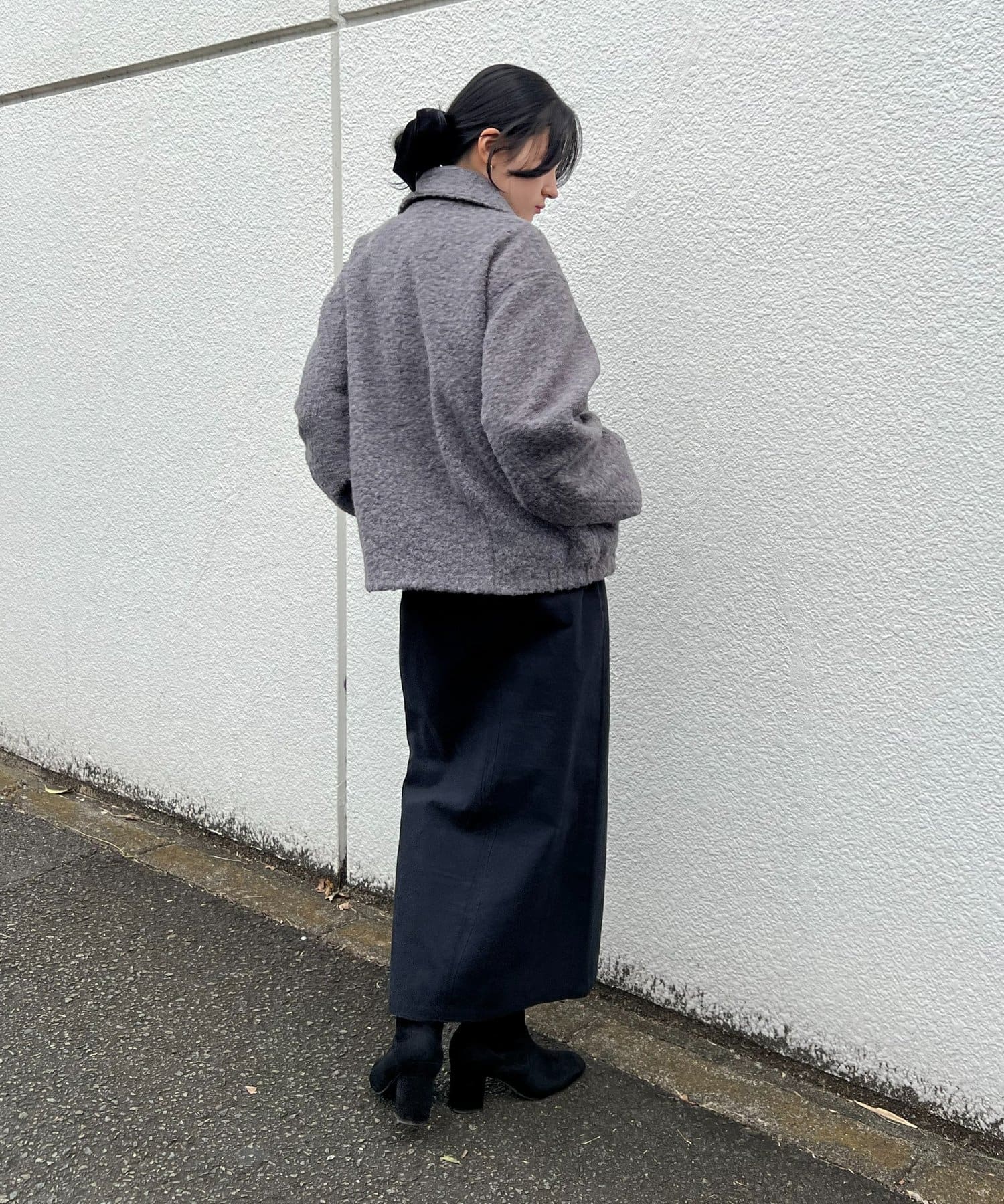 COLONY 2139(コロニー トゥーワンスリーナイン) 【paradigm】ウールライクボア襟付きジップブルゾン