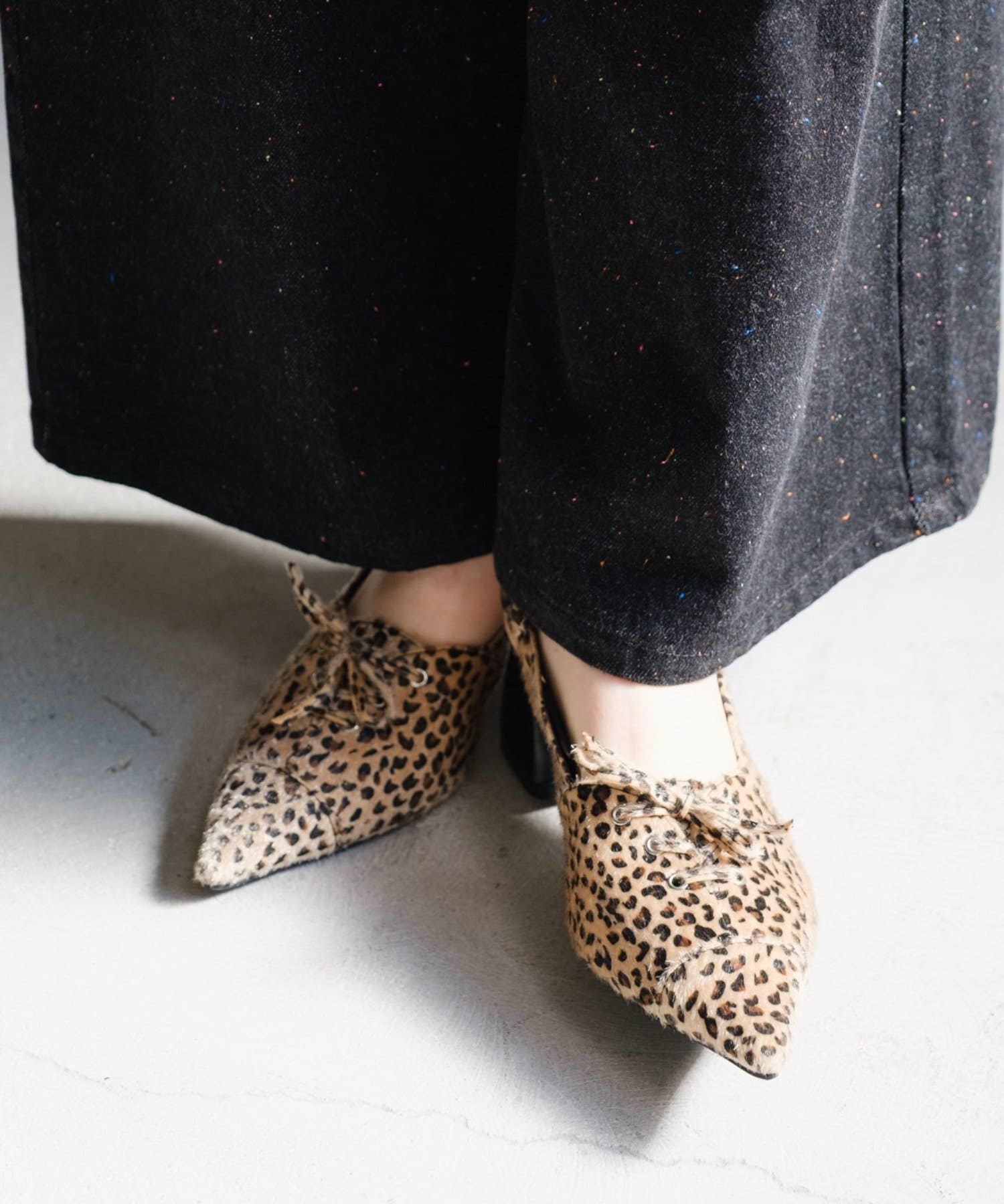 Kastane(カスタネ) レースアップトウパンプス