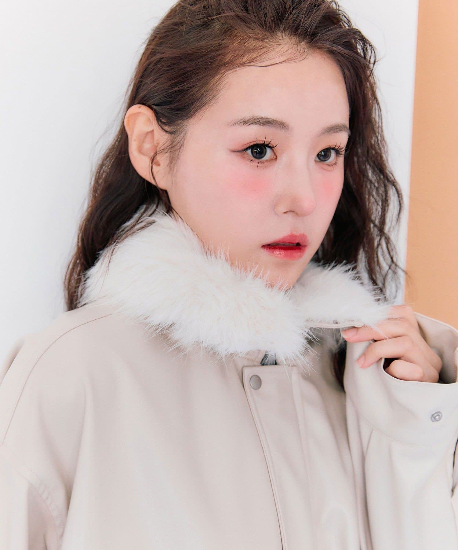 ファーティペットエコレザーブルゾン | OLIVE des OLIVE
