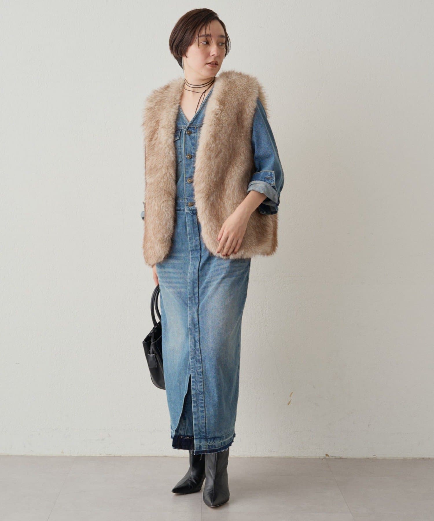 Loungedress シャギーベスト ラウンジドレス LOUNGEDRESS（ラウンジドレス）の「シャギーベスト（ベスト