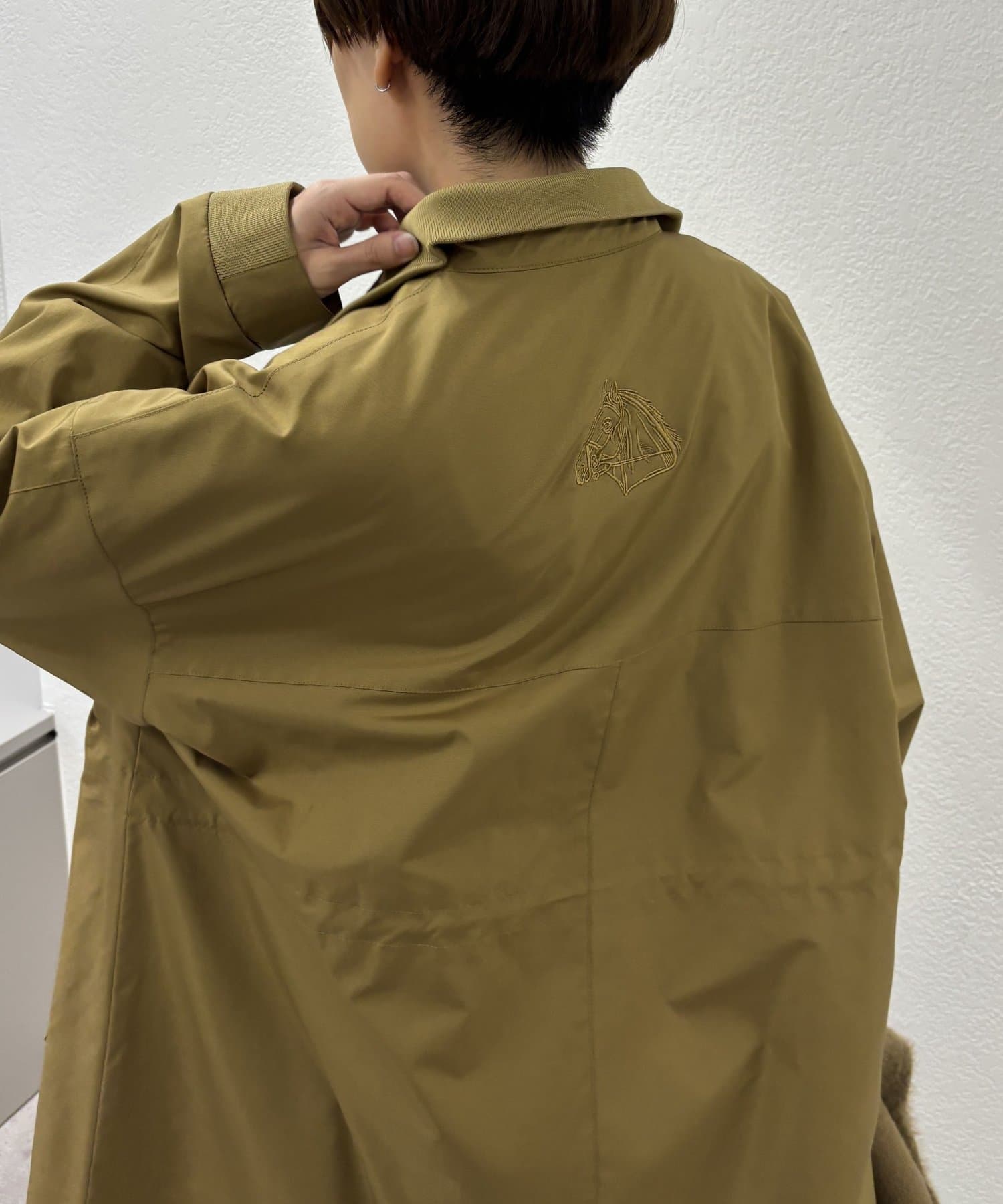 ear PAPILLONNER(イア パピヨネ) 追加！ベスト付き馬刺しゅうコート【SUM1 STYLE(スミスタイル)】