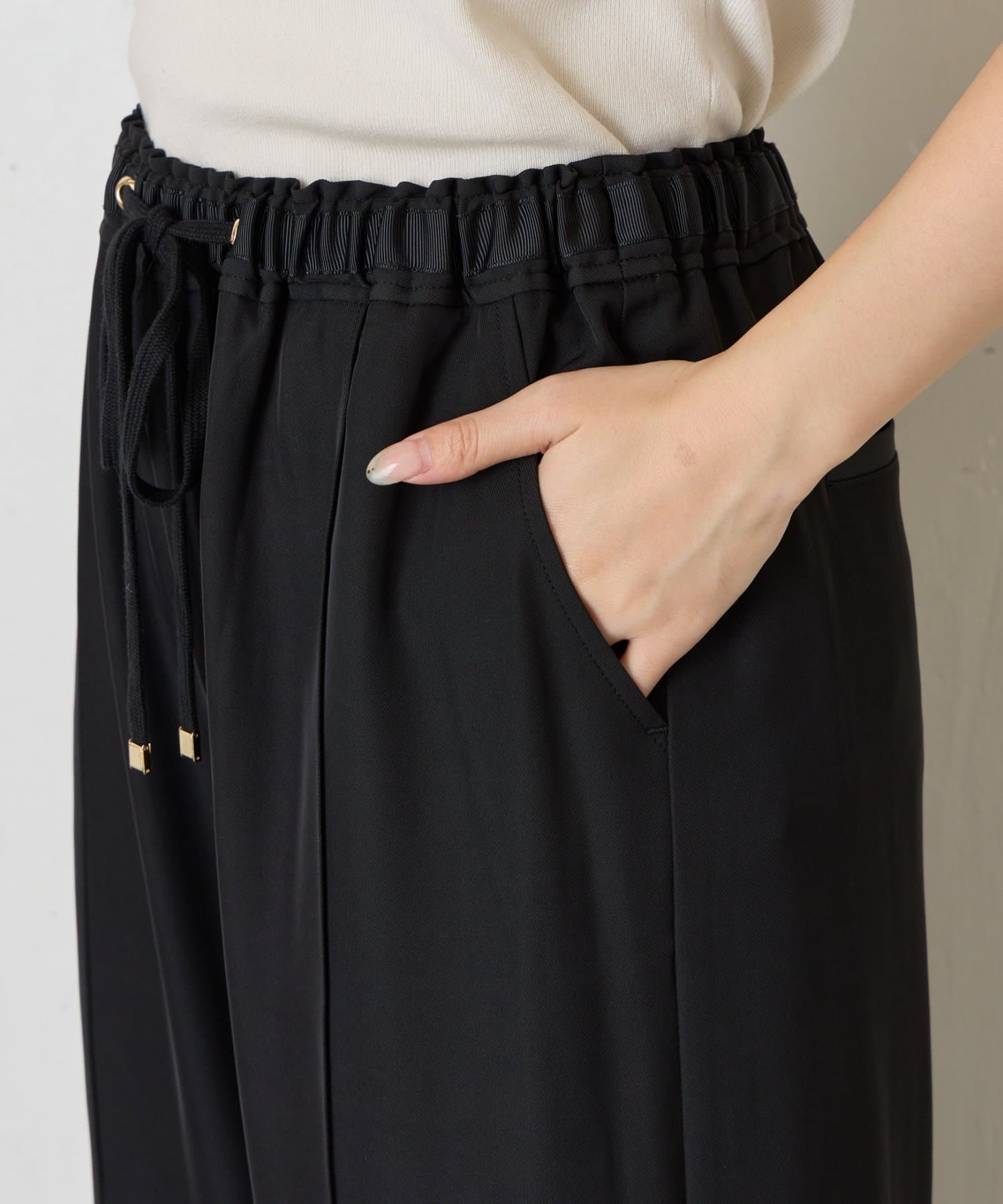 Jena　espace merveilleux(ジェナ　エスパスメルヴェイユ) 【WEB限定】【待望の再入荷！/サイズ展開あり】とろみイージーパンツ