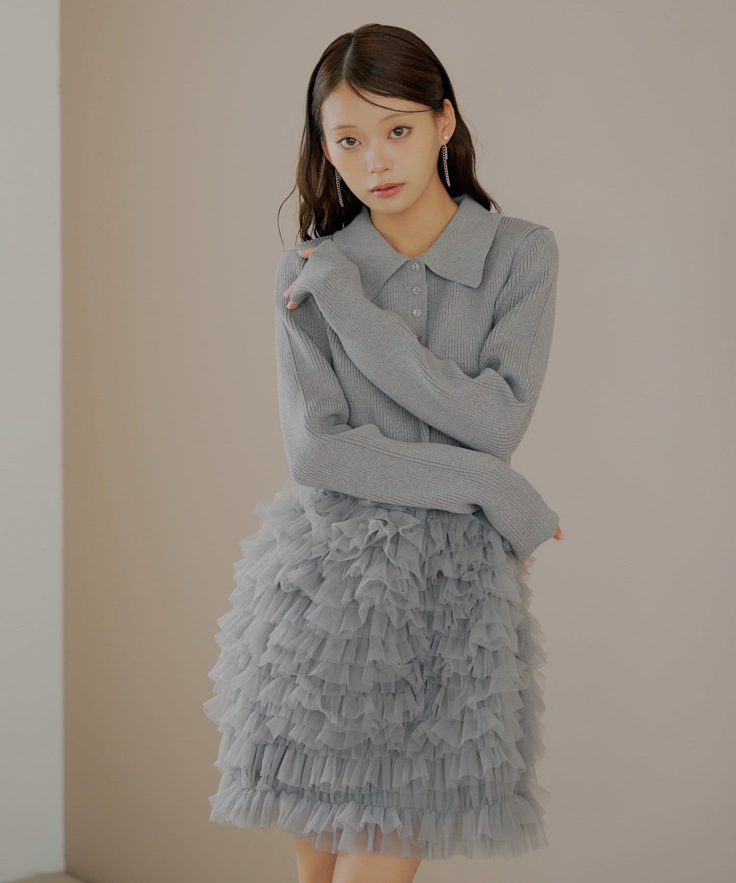 春コーデ❤️ミニワンピース　ドット柄　フリルAライン　女子会,デート jy8301496_11.jpg