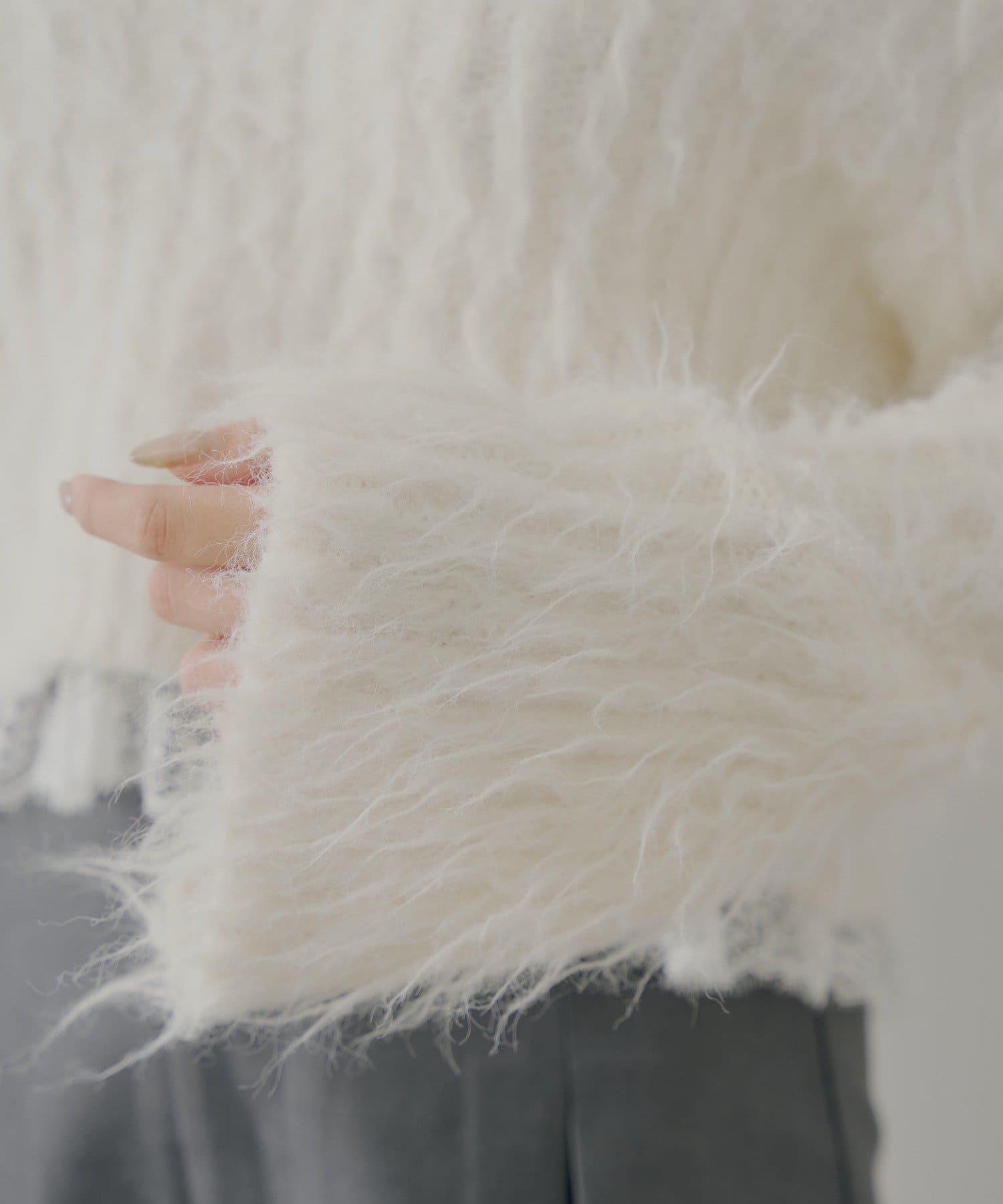 Chico(チコ) レースドッキングシャギーニット