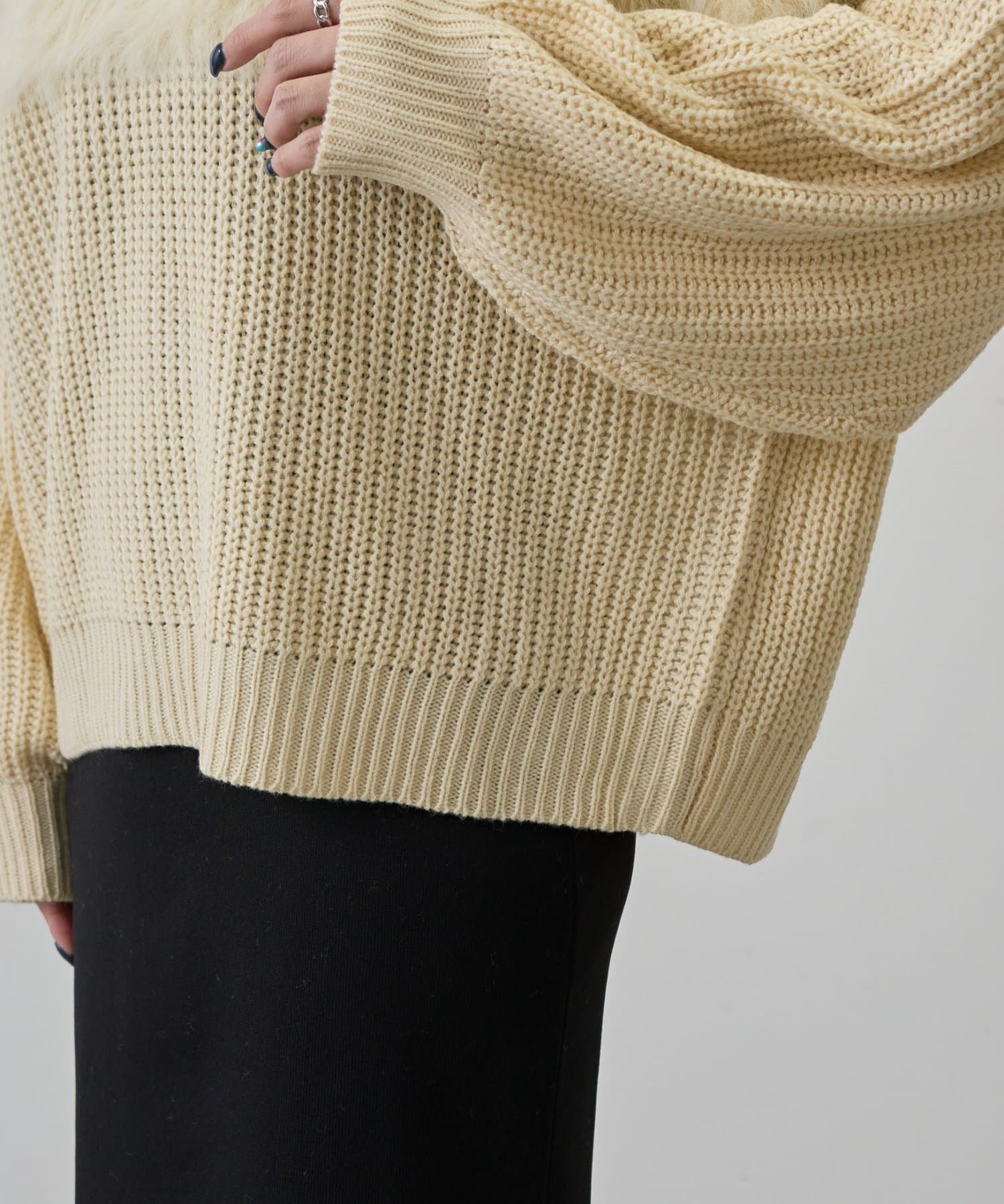 COLONY 2139(コロニー トゥーワンスリーナイン) 切替シャギーニット