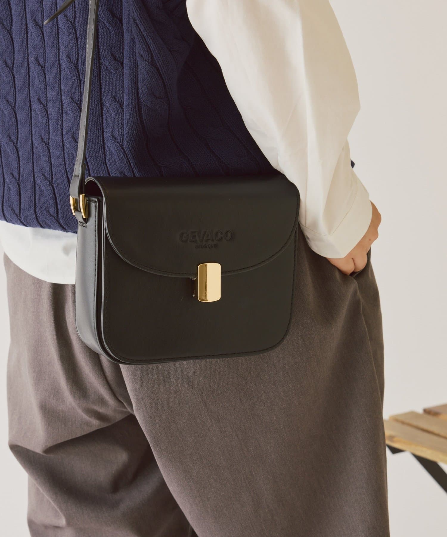 CIAOPANIC TYPY(チャオパニックティピー) 【GEVACO】レザーショルダーバッグ