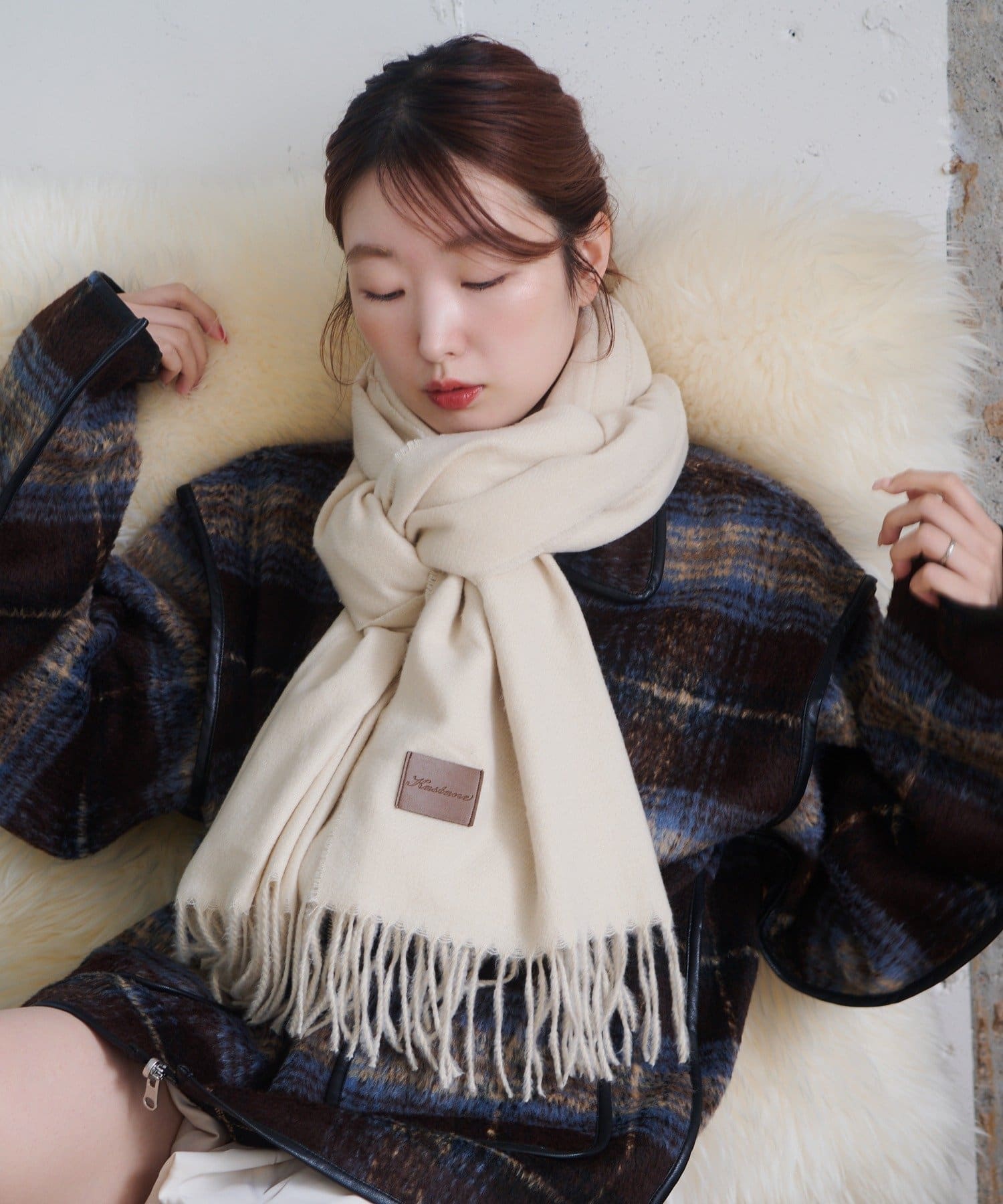 WEB・一部店舗先行/4色展開】ツイルマフラー | Kastane(カスタネ