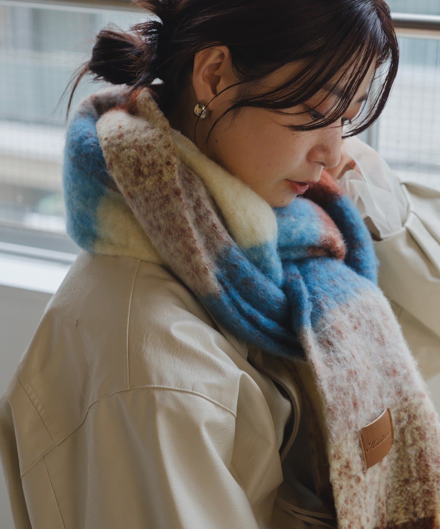 Kastane(カスタネ) チェックマフラー