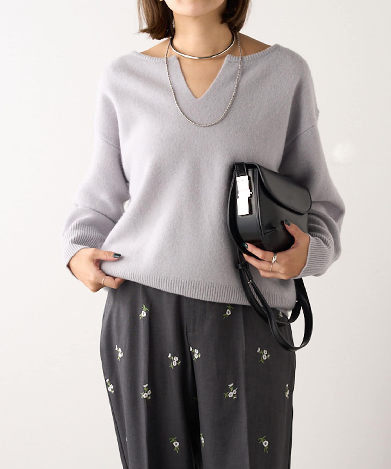 OUTLET(アウトレット) 【SHENERY】ウォッシャブルウールスキッパープルオーバー