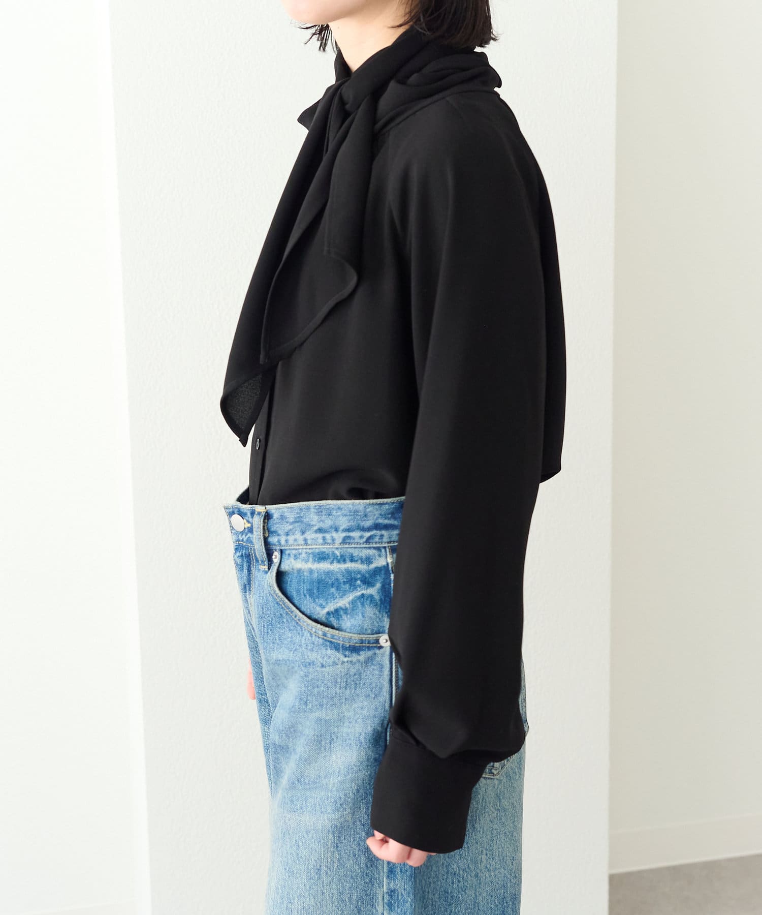 Omekashi】オフショルボウタイブラウス | OUTLET(アウトレット